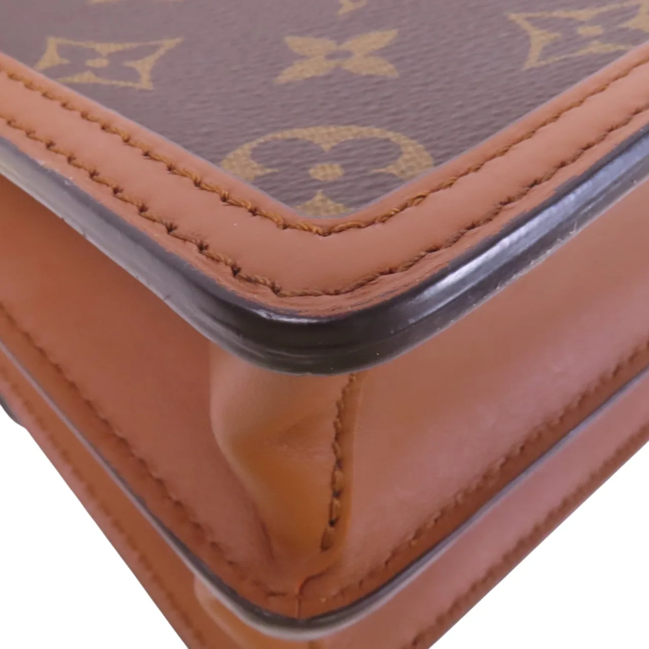 LOUIS VUITTON Mini Dauphine M45959 肩背包 塗層帆布 棕色 塗層帆布 中古品A - 縮圖 13