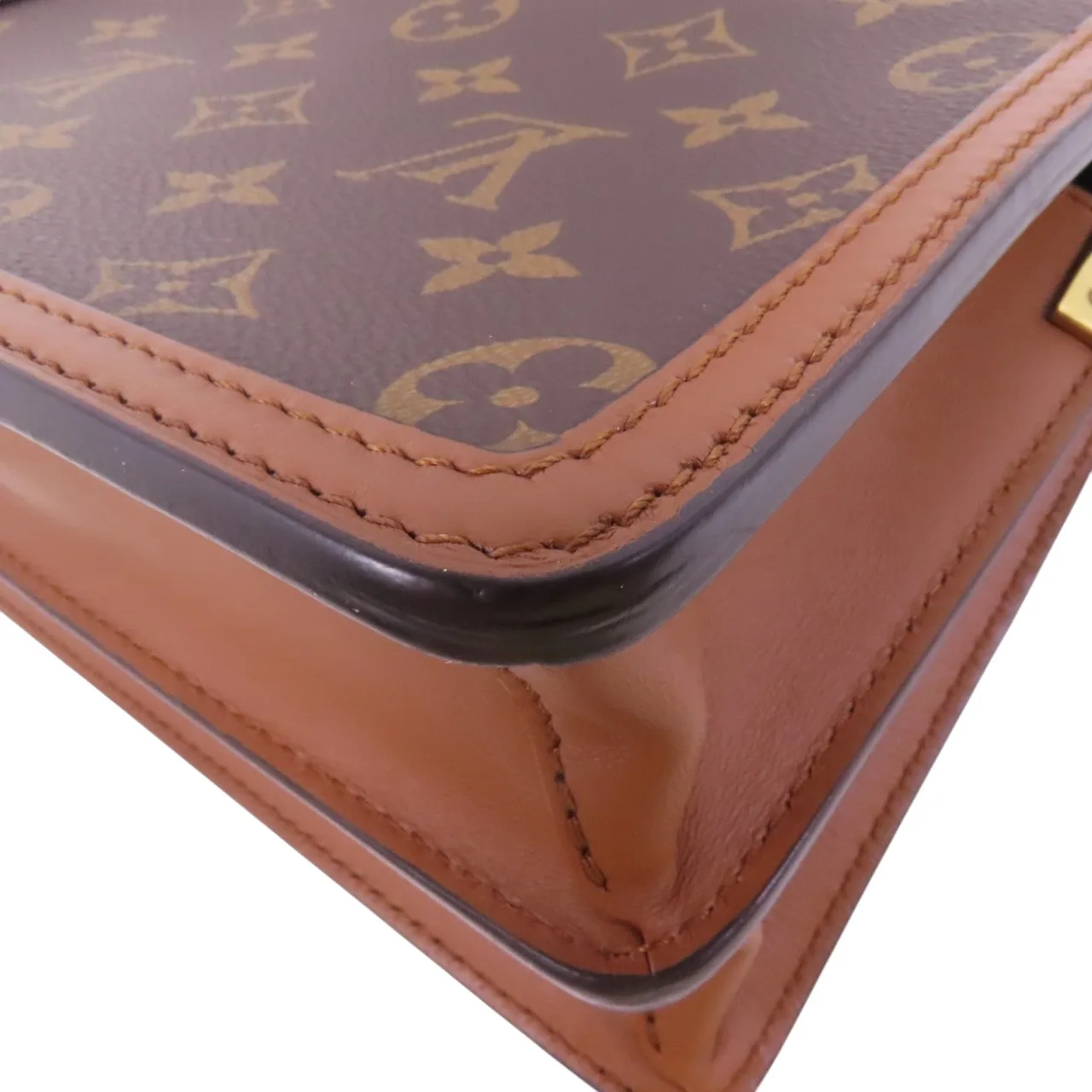 LOUIS VUITTON Mini Dauphine M45959 肩背包 塗層帆布 棕色 塗層帆布 中古品A - 縮圖 14