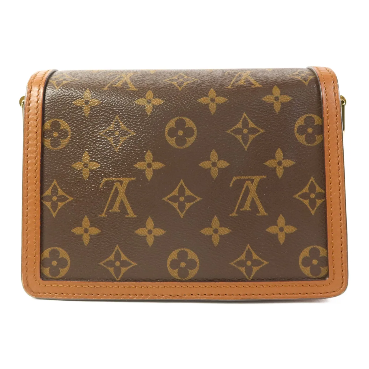 LOUIS VUITTON Mini Dauphine M45959 肩背包 塗層帆布 棕色 塗層帆布 中古品B - 縮圖 2