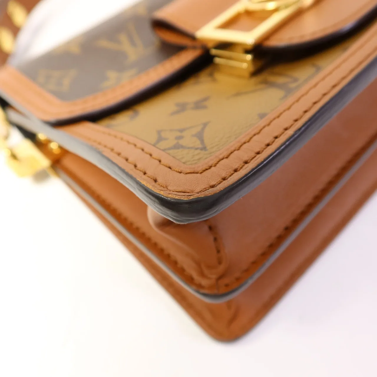 LOUIS VUITTON Mini Dauphine M45959 肩背包 塗層帆布 棕色 塗層帆布 中古品B - 縮圖 16