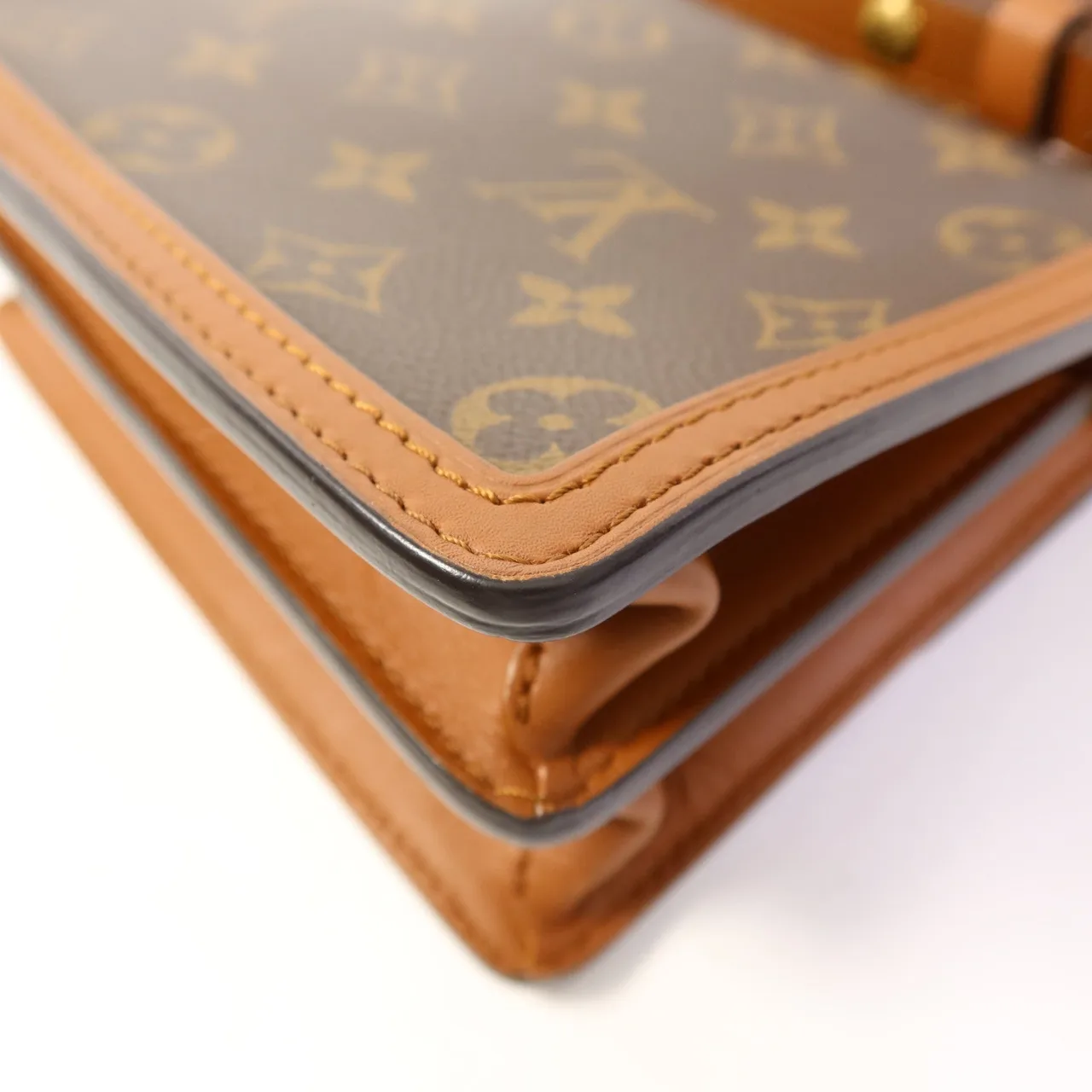 LOUIS VUITTON Mini Dauphine M45959 肩背包 塗層帆布 棕色 塗層帆布 中古品B - 縮圖 17