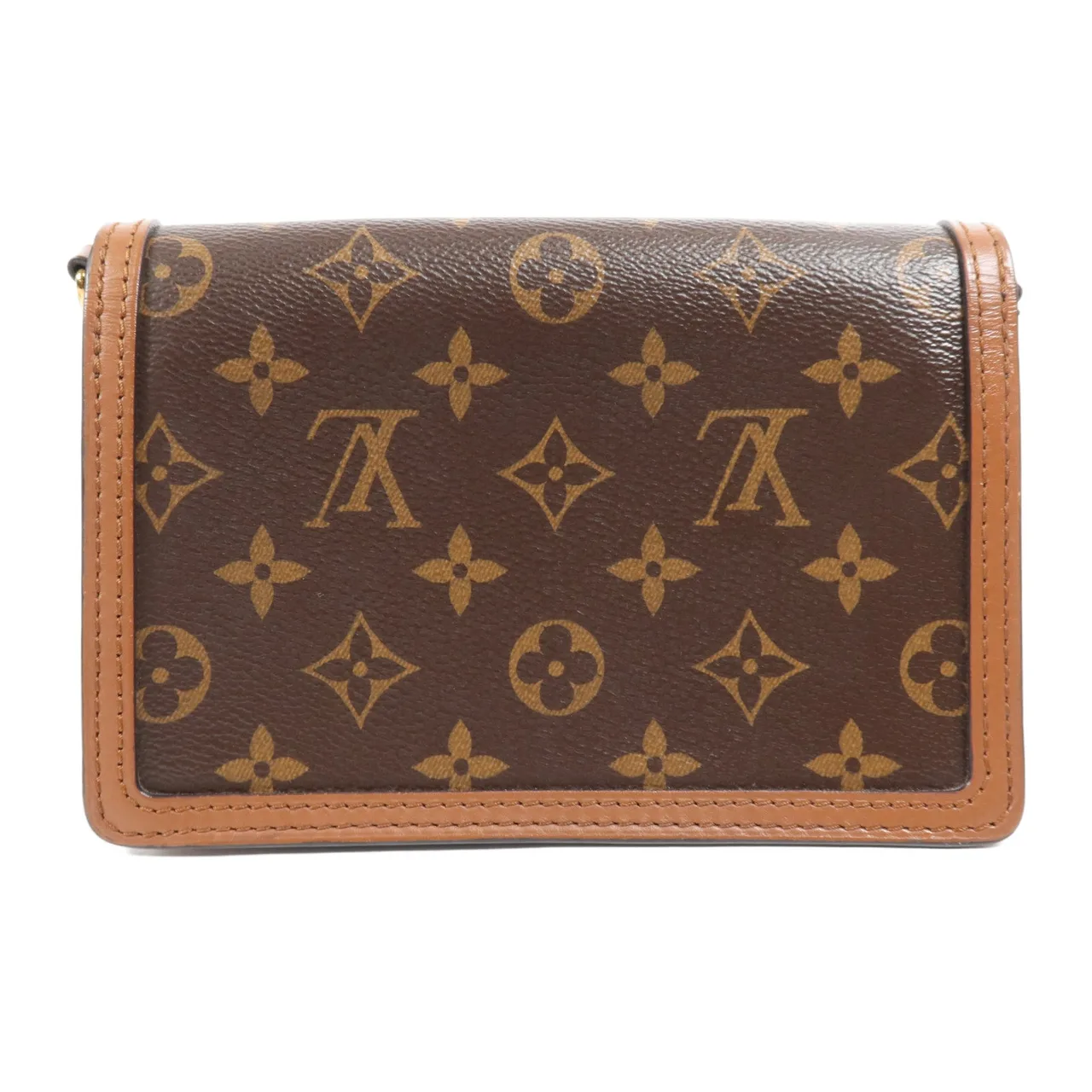 LOUIS VUITTON Dauphine M68746 肩背包 塗層帆布 棕色 塗層帆布 中古品A - 縮圖 2