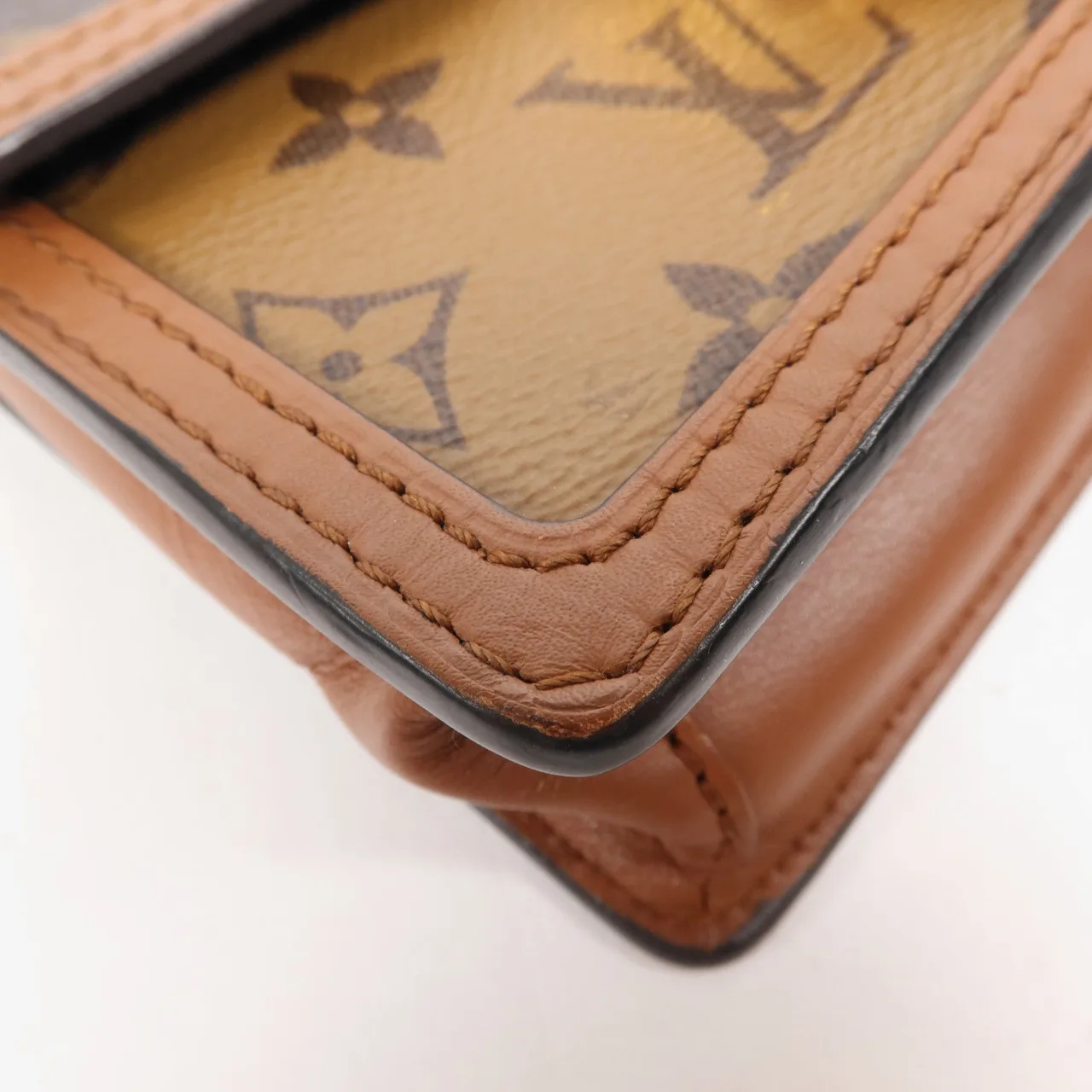 LOUIS VUITTON Dauphine M68746 肩背包 塗層帆布 棕色 塗層帆布 中古品A - 縮圖 10