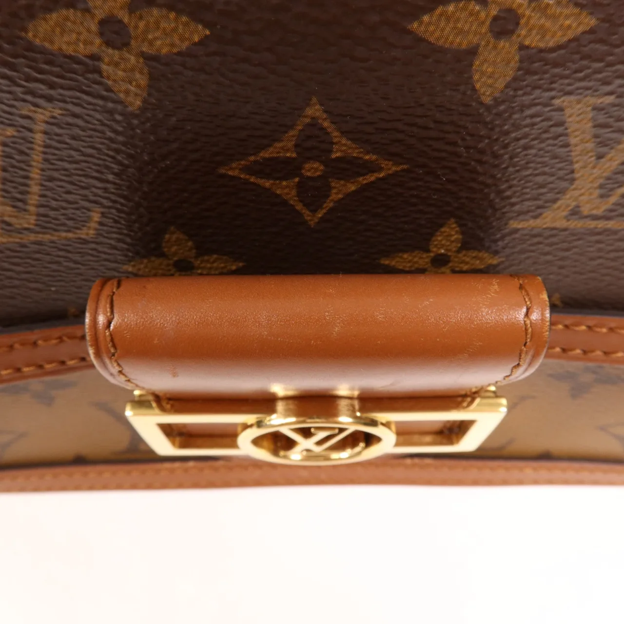 LOUIS VUITTON Mini Dauphine M44580 肩背包 塗層帆布 棕色 塗層帆布 中古品B - 縮圖 19