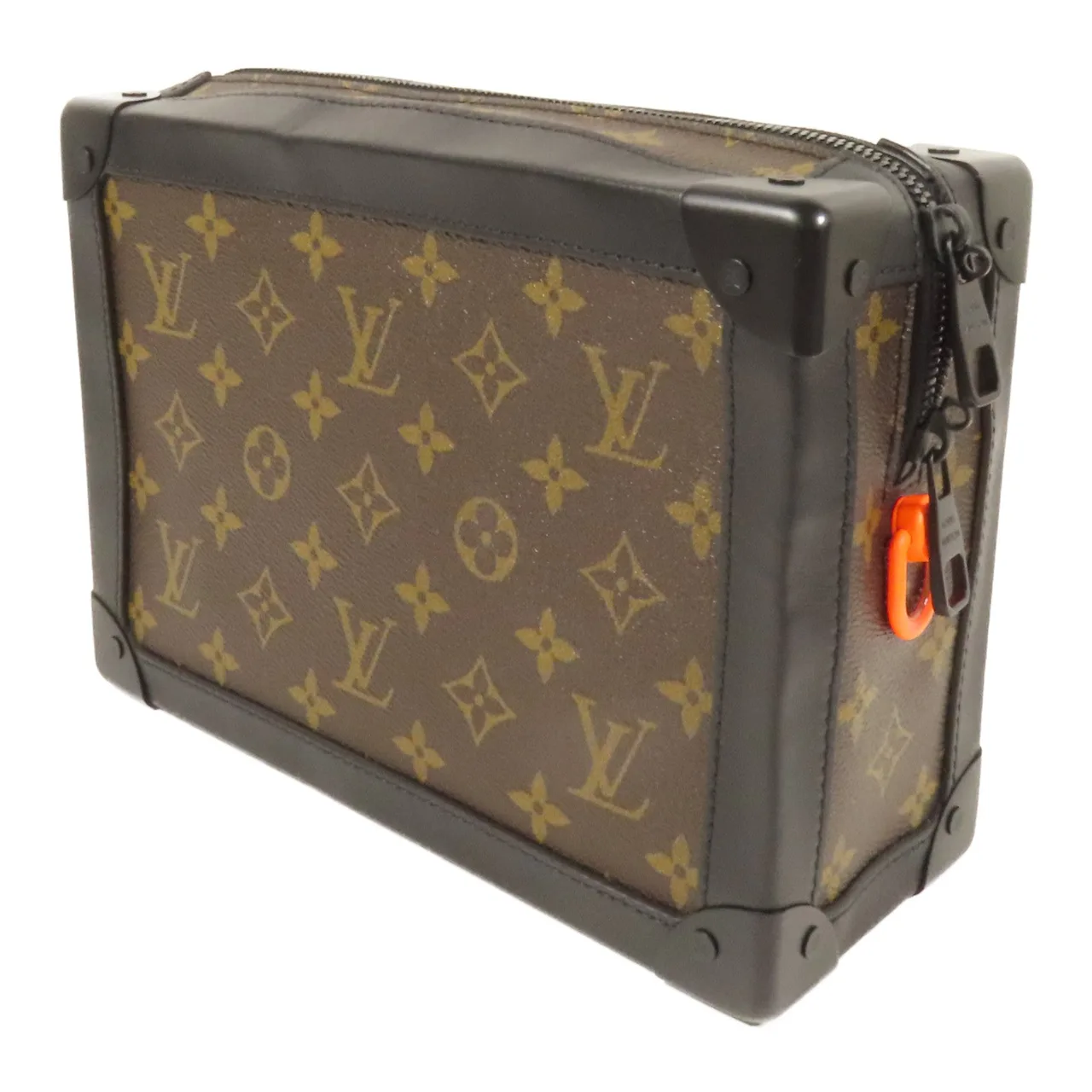 LOUIS VUITTON Soft Trunk M44427 肩背包 塗層帆布 棕色 塗層帆布 中古品A - 縮圖 3