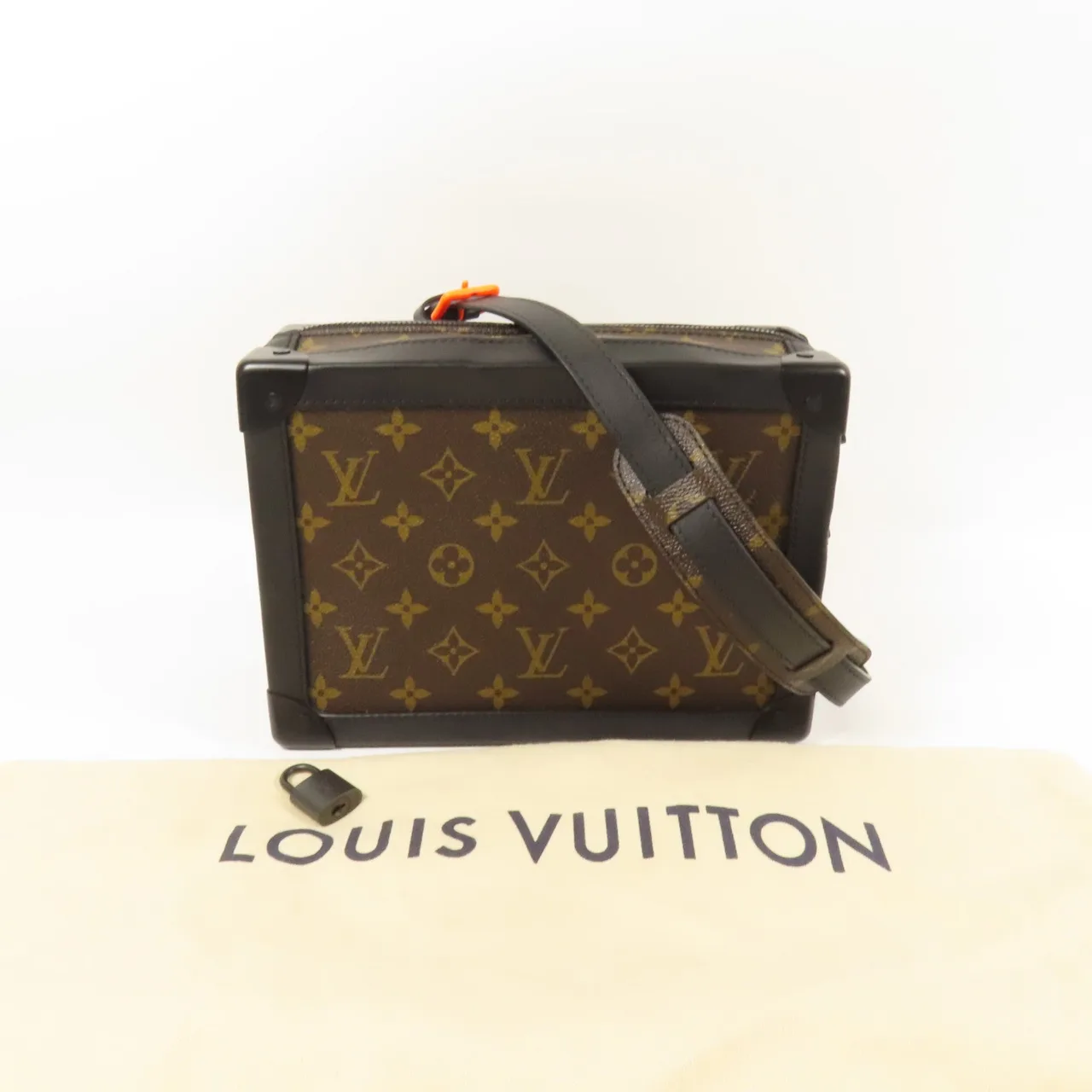 LOUIS VUITTON Soft Trunk M44427 肩背包 塗層帆布 棕色 塗層帆布 中古品A - 縮圖 7