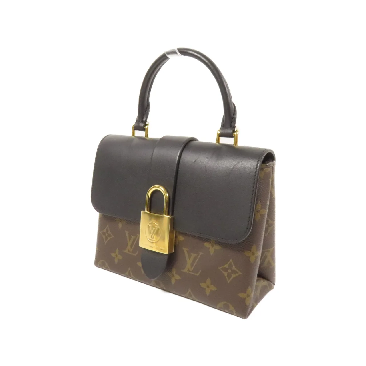 LOUIS VUITTON Locky M44141 兩用包 塗層帆布 棕色 / 黑色 / Black 塗層帆布 中古品A - 縮圖 3