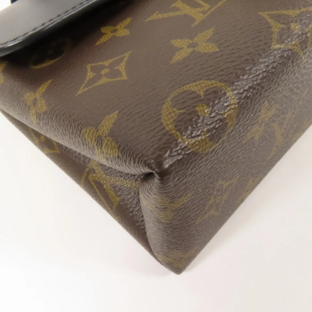 LOUIS VUITTON Locky M44141 兩用包 塗層帆布 棕色 / 黑色 / Black 塗層帆布 中古品A - 縮圖 8