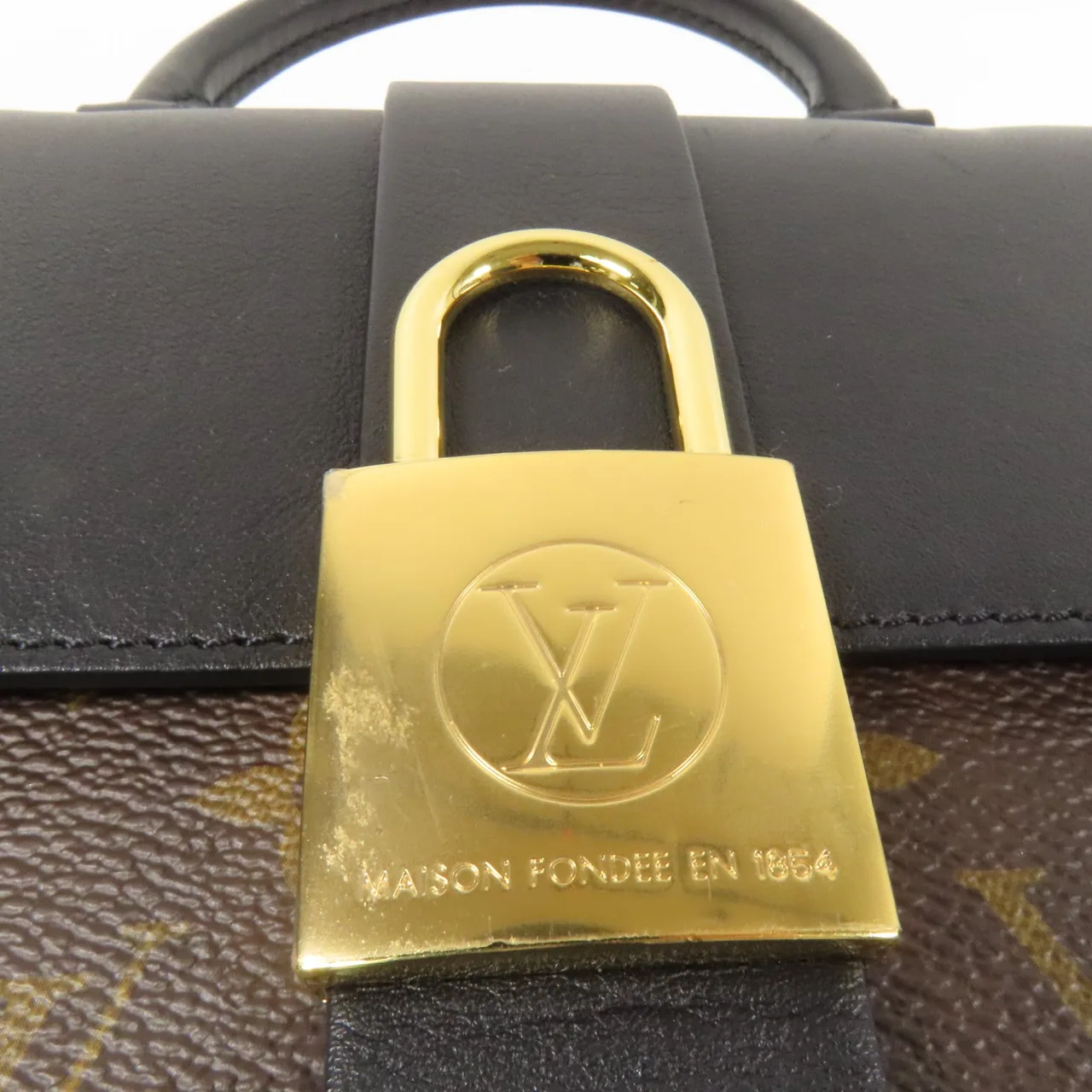 LOUIS VUITTON Locky M44141 兩用包 塗層帆布 棕色 / 黑色 / Black 塗層帆布 中古品A - 縮圖 13