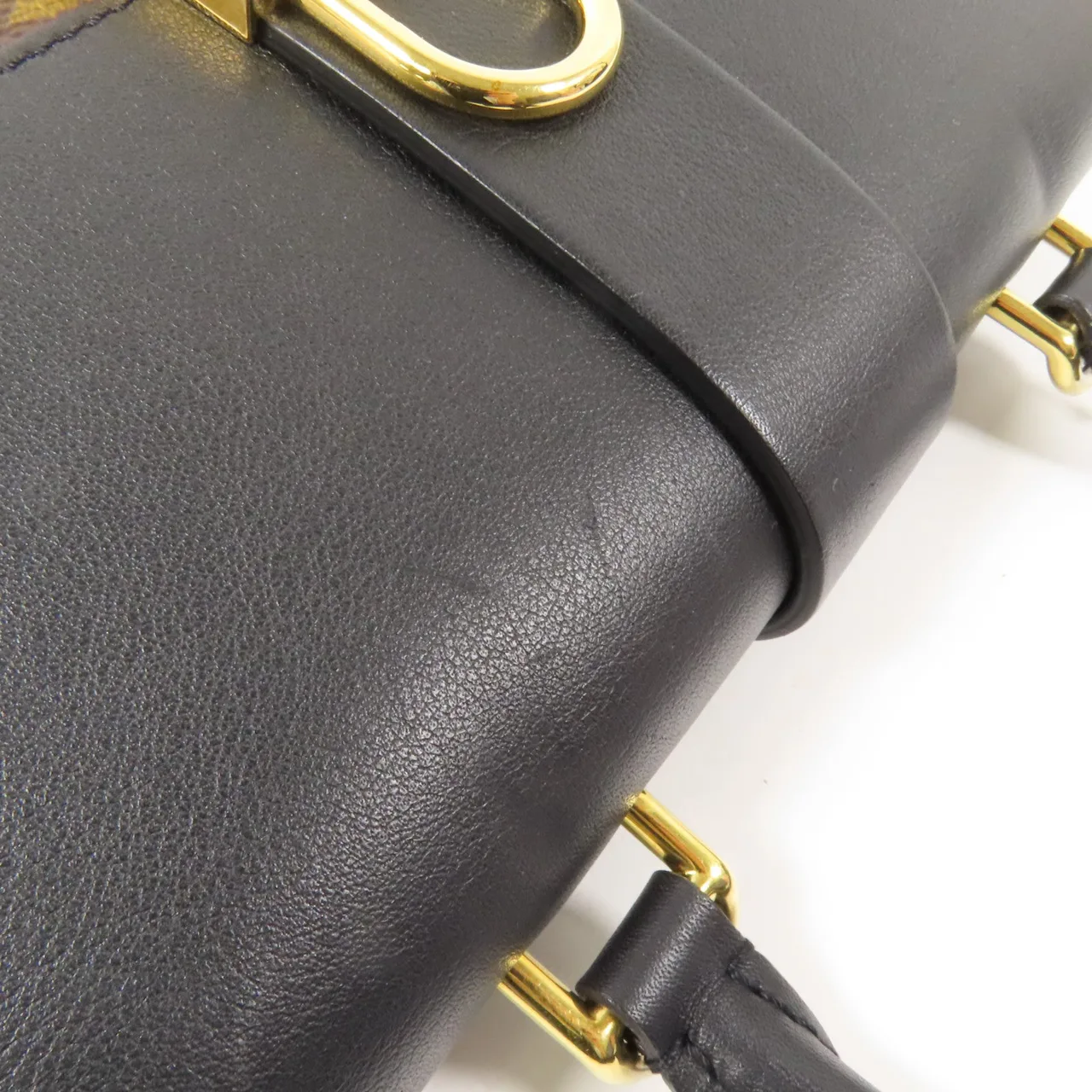 LOUIS VUITTON Locky M44141 兩用包 塗層帆布 棕色 / 黑色 / Black 塗層帆布 中古品A - 縮圖 14