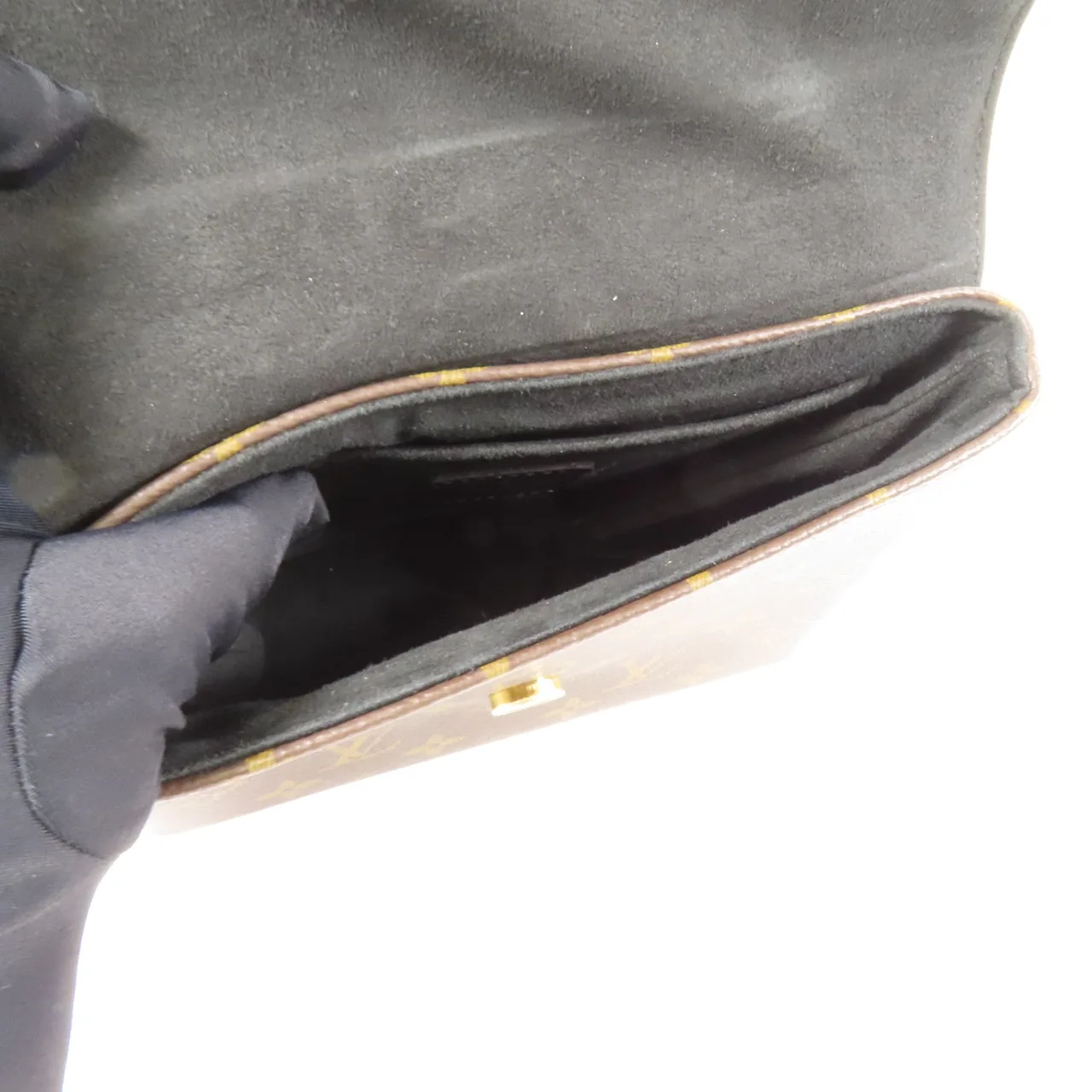 LOUIS VUITTON Locky M44141 兩用包 塗層帆布 棕色 / 黑色 / Black 塗層帆布 中古品A - 縮圖 15