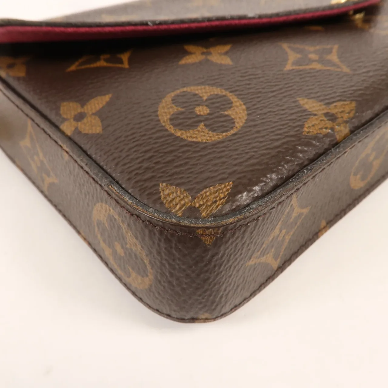 LOUIS VUITTON Felicie M61276 肩背包 塗層帆布 棕色 塗層帆布 中古品B - 縮圖 6