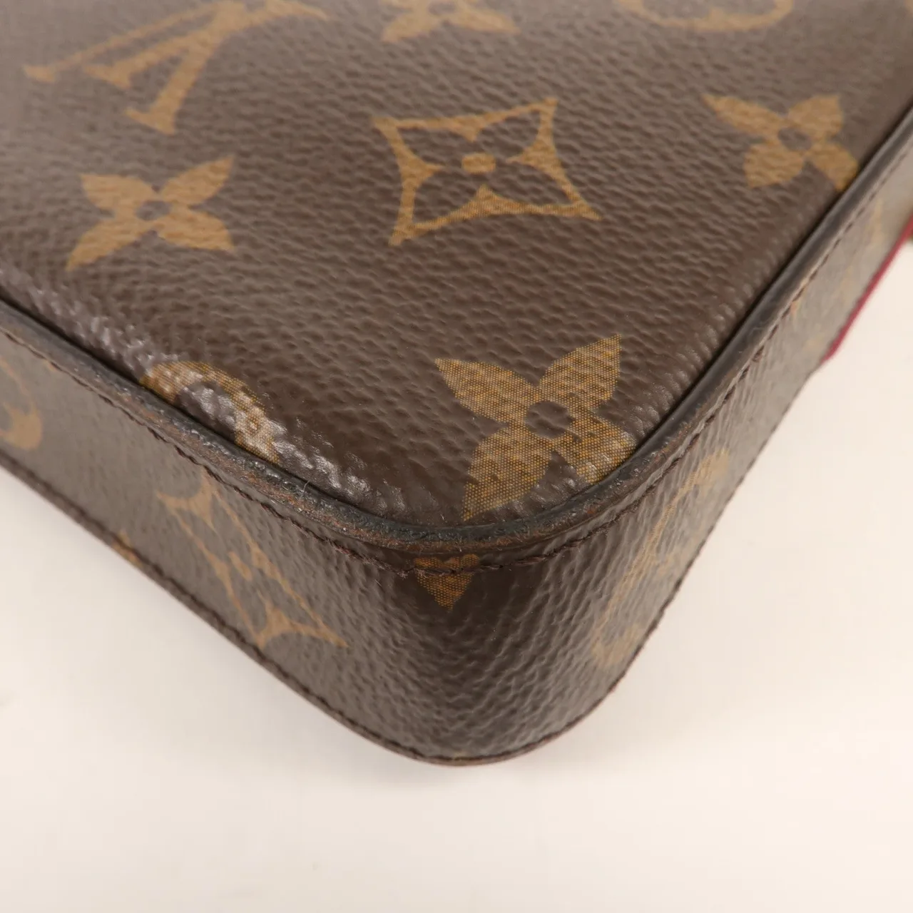 LOUIS VUITTON Felicie M61276 肩背包 塗層帆布 棕色 塗層帆布 中古品B - 縮圖 9