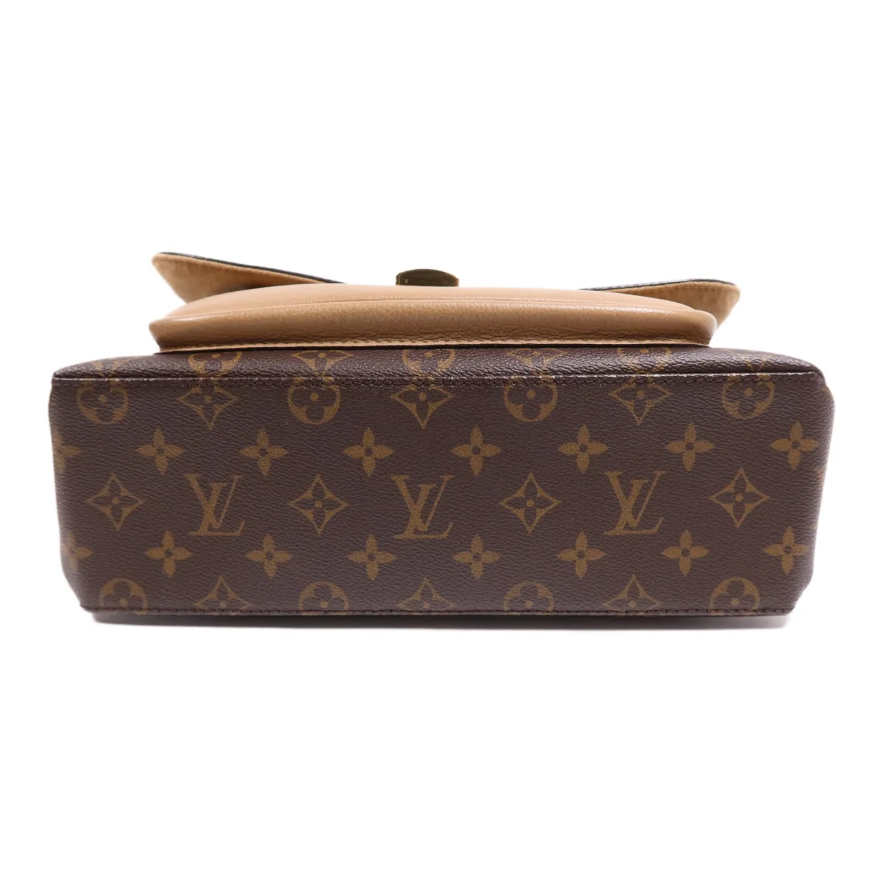 LOUIS VUITTON Marignan M44259 兩用包 塗層帆布 棕色 / 黑色 塗層帆布 中古品B - 縮圖 4