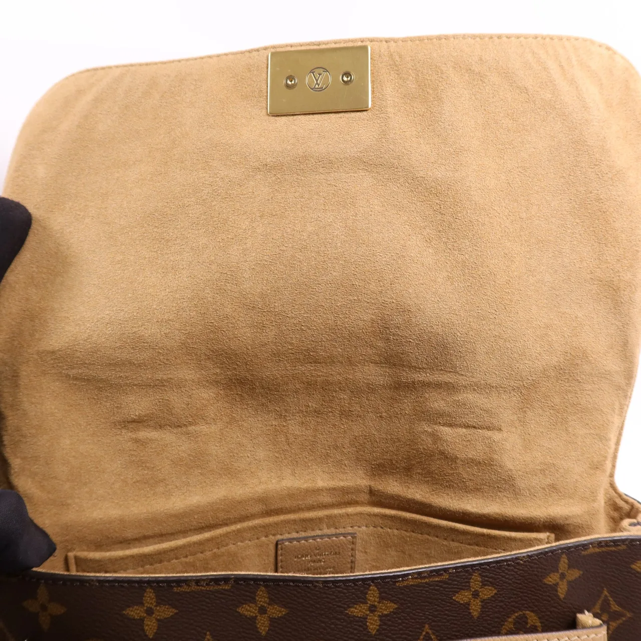 LOUIS VUITTON Marignan M44259 兩用包 塗層帆布 棕色 / 黑色 塗層帆布 中古品B - 縮圖 13