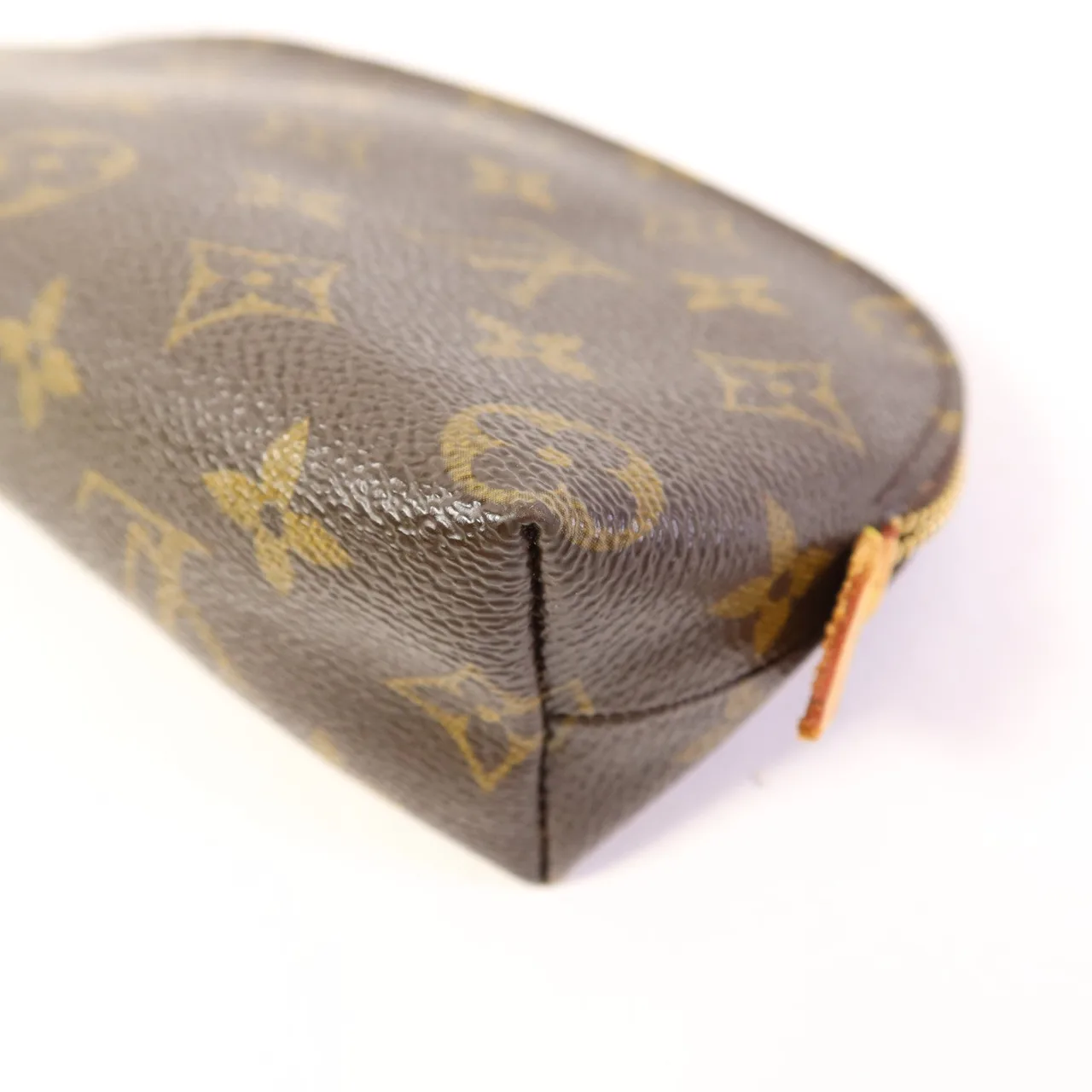 LOUIS VUITTON Cosmetic Pouch M47515 手拿包 塗層帆布 棕色 塗層帆布 中古品A - 縮圖 9