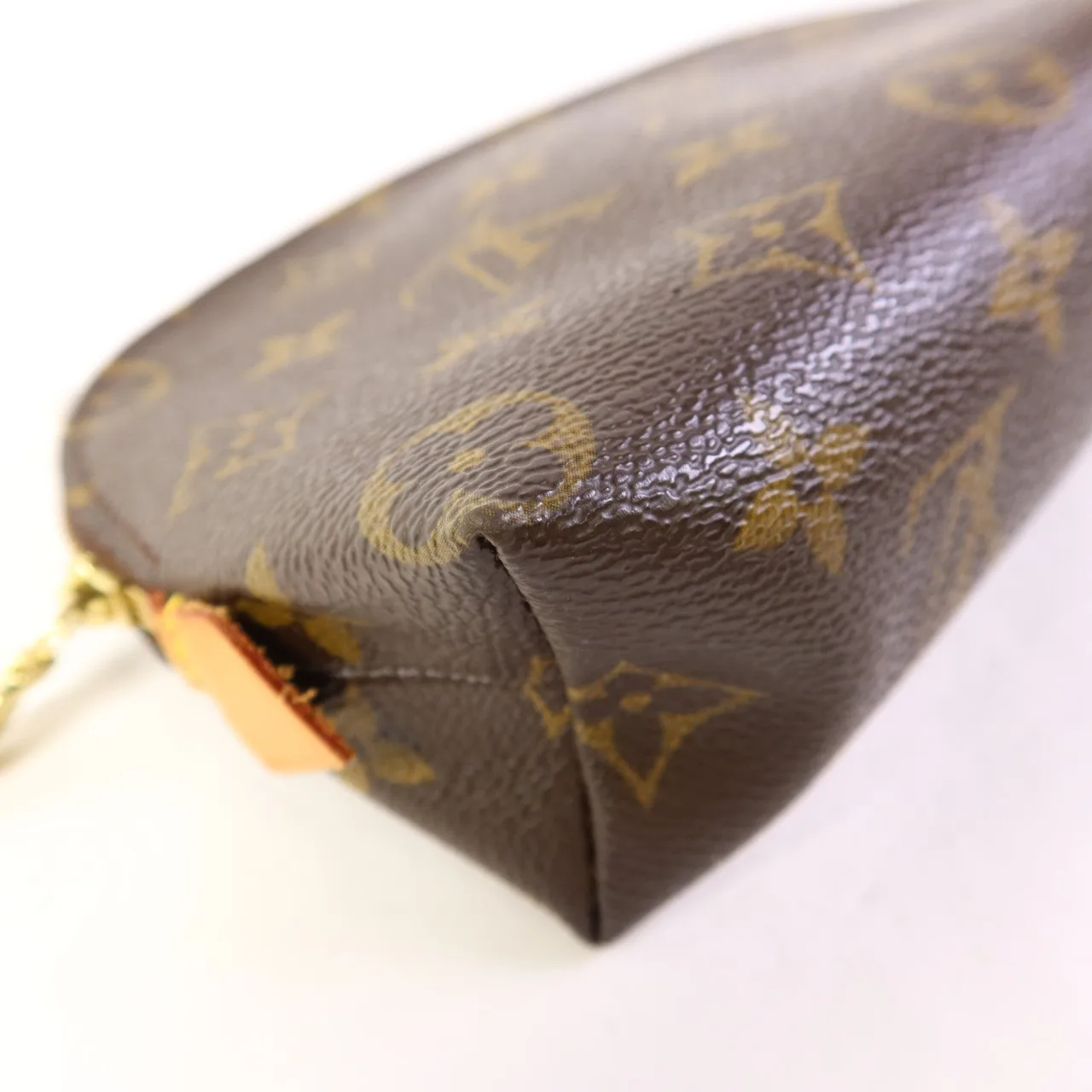 LOUIS VUITTON Cosmetic Pouch M47515 手拿包 塗層帆布 棕色 塗層帆布 中古品A - 縮圖 10