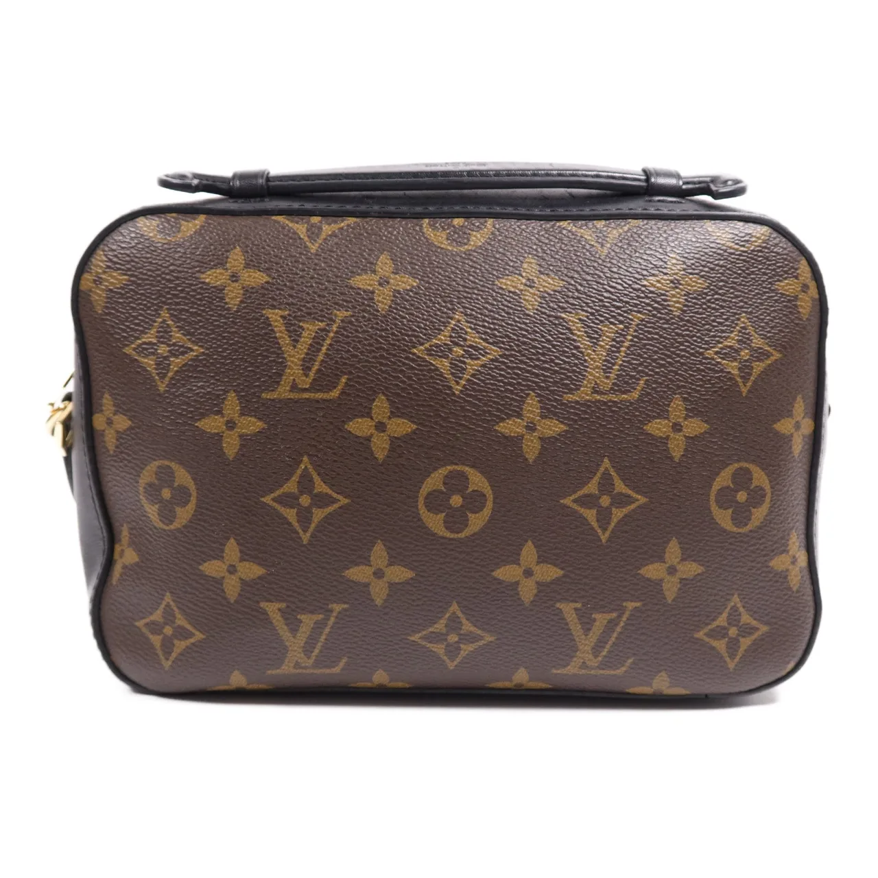 LOUIS VUITTON Saintonge M43555 兩用包 塗層帆布 棕色 塗層帆布 中古品B - 縮圖 2