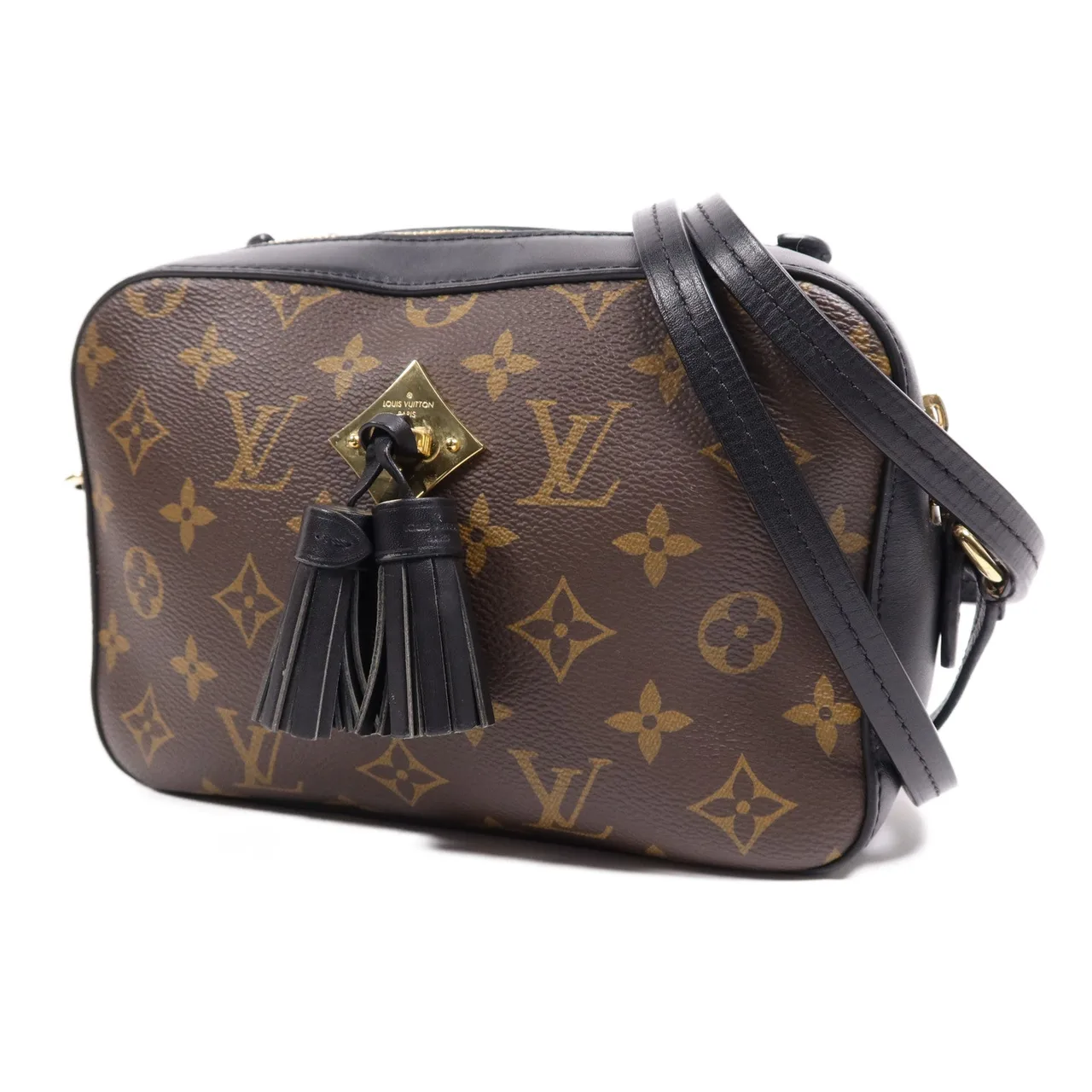 LOUIS VUITTON Saintonge M43555 兩用包 塗層帆布 棕色 塗層帆布 中古品B - 縮圖 3