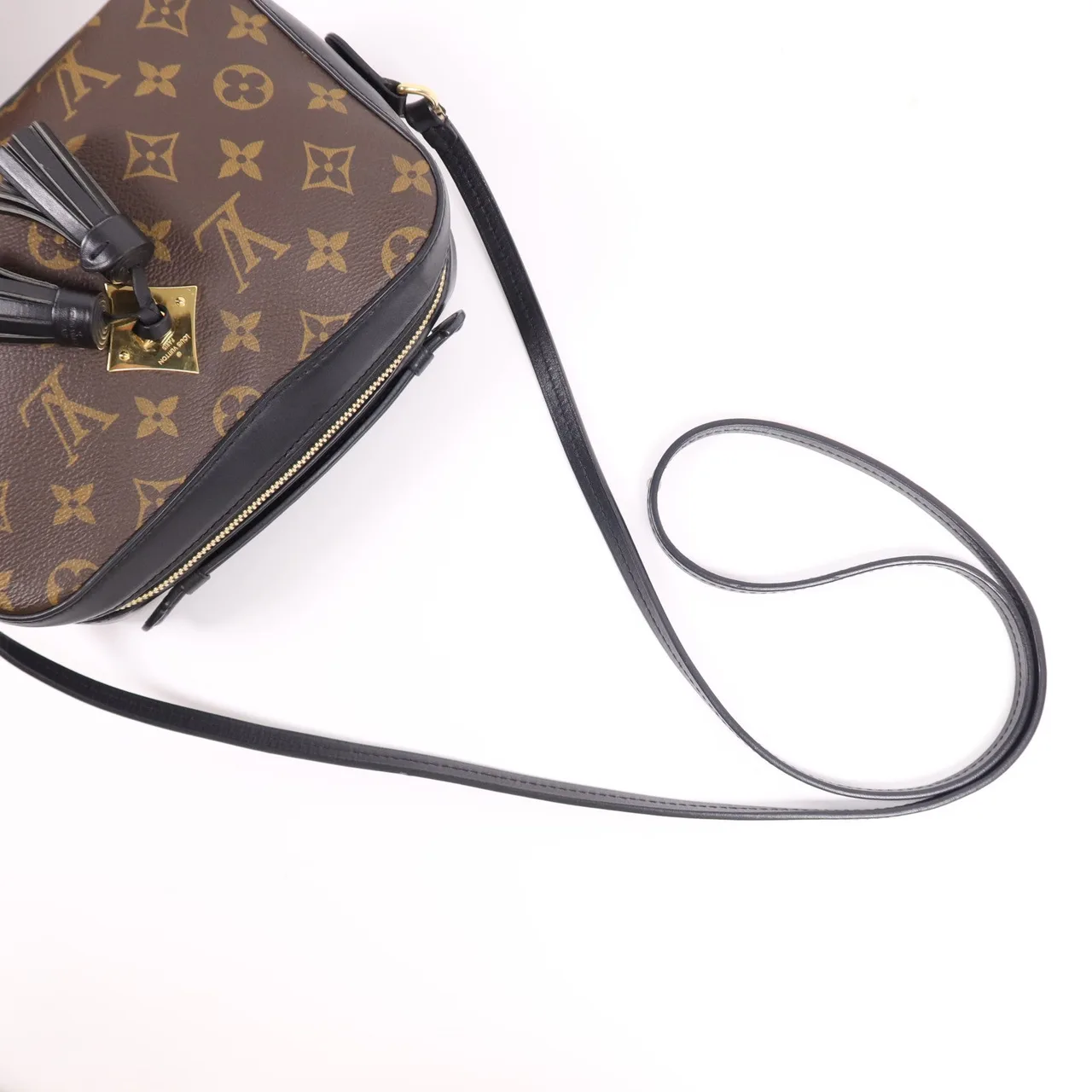 LOUIS VUITTON Saintonge M43555 兩用包 塗層帆布 棕色 塗層帆布 中古品B - 縮圖 8