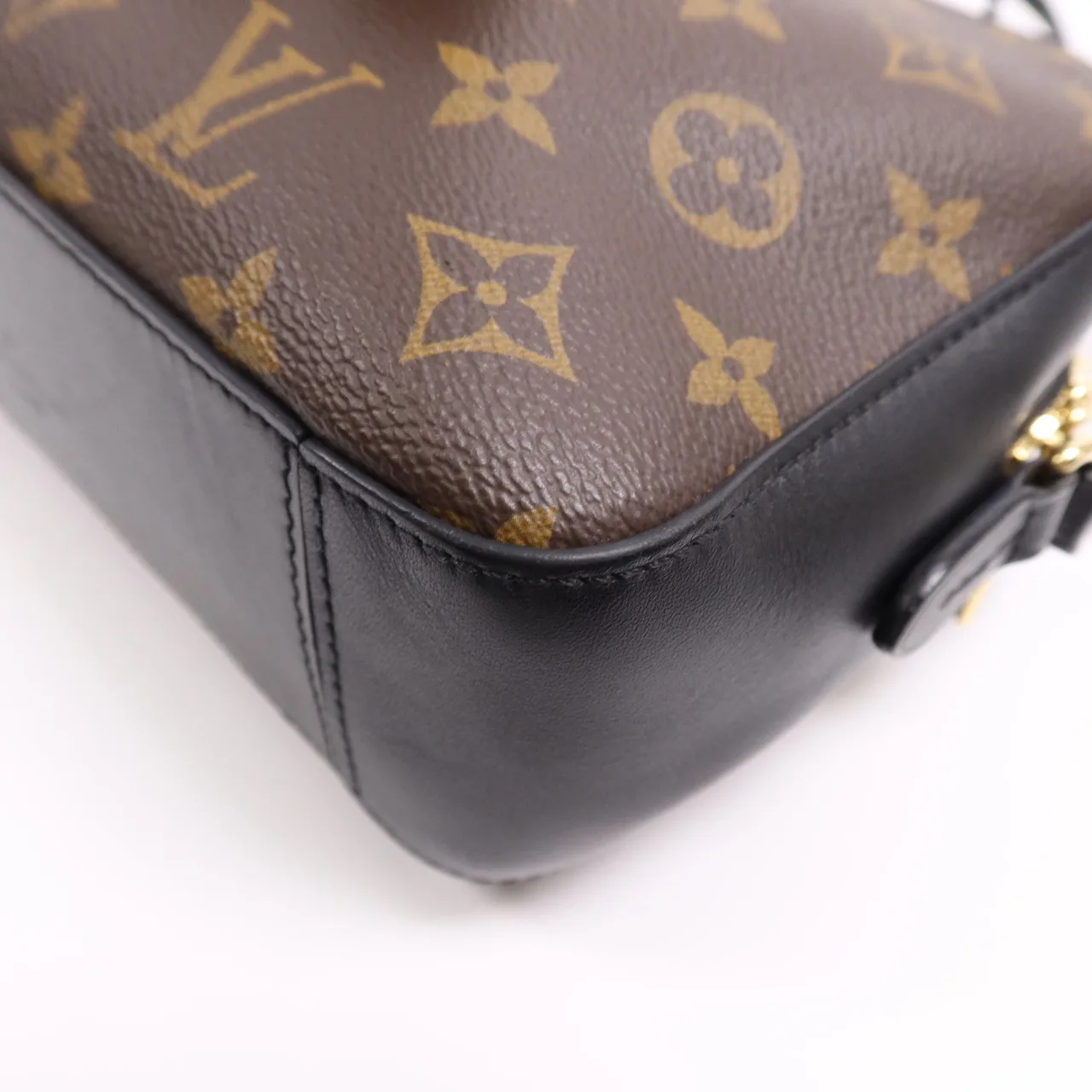 LOUIS VUITTON Saintonge M43555 兩用包 塗層帆布 棕色 塗層帆布 中古品B - 縮圖 9