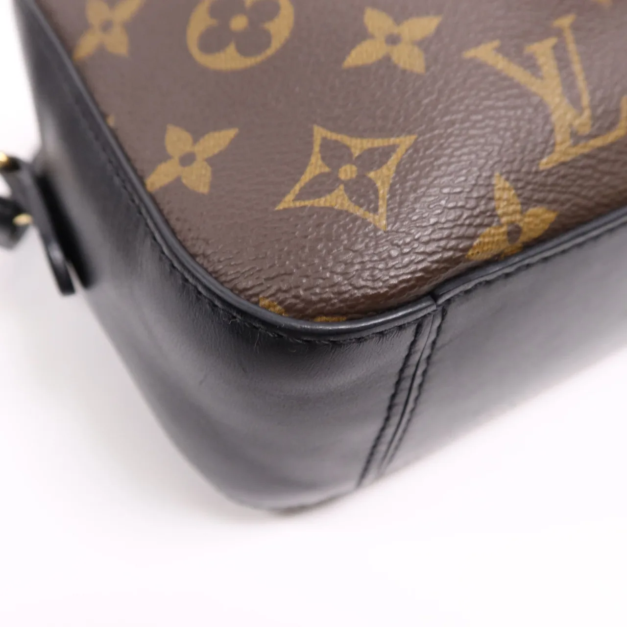LOUIS VUITTON Saintonge M43555 兩用包 塗層帆布 棕色 塗層帆布 中古品B - 縮圖 10