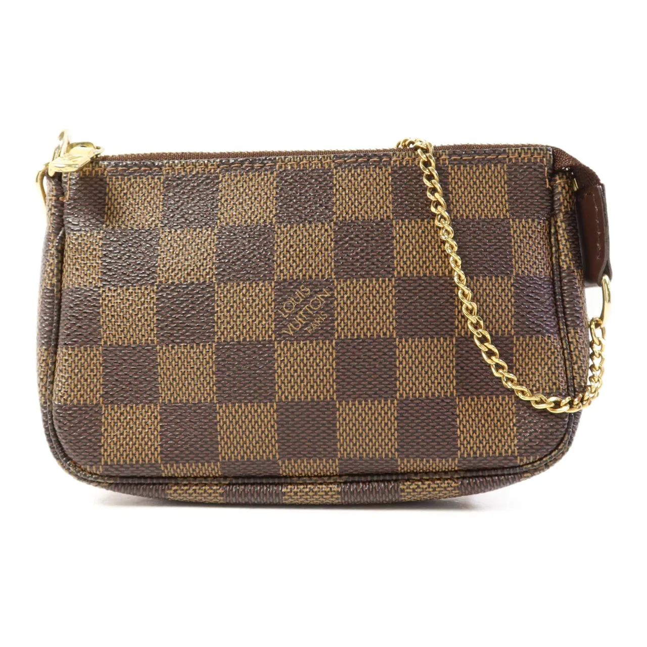 LOUIS VUITTON Pochette Accessoires M58009 化妝箱包 塗層帆布 棕色