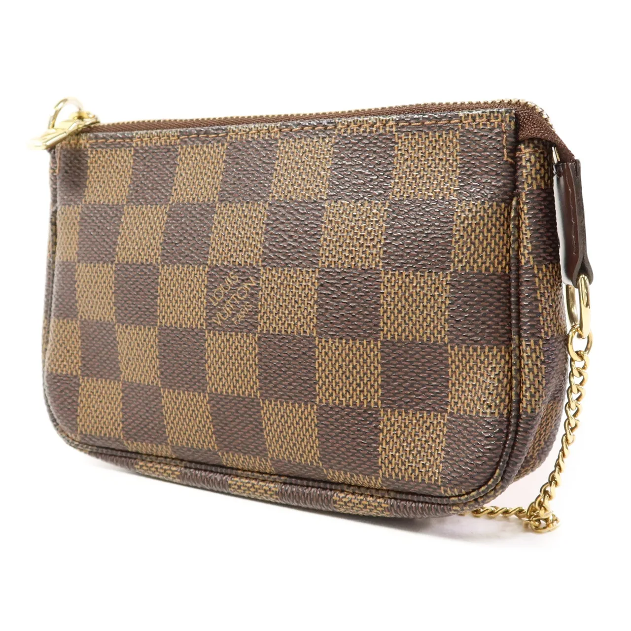 LOUIS VUITTON Pochette Accessoires M58009 化妝箱包 塗層帆布 棕色 塗層帆布 中古品A - 縮圖 3
