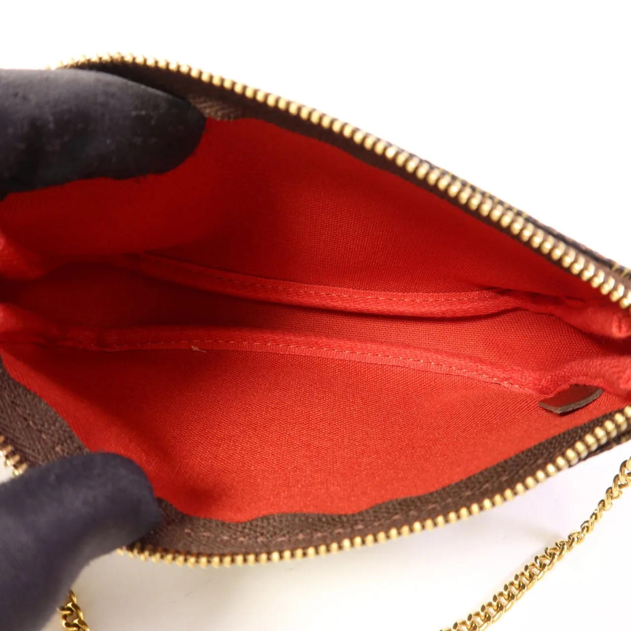 LOUIS VUITTON Pochette Accessoires M58009 化妝箱包 塗層帆布 棕色 塗層帆布 中古品A - 縮圖 6