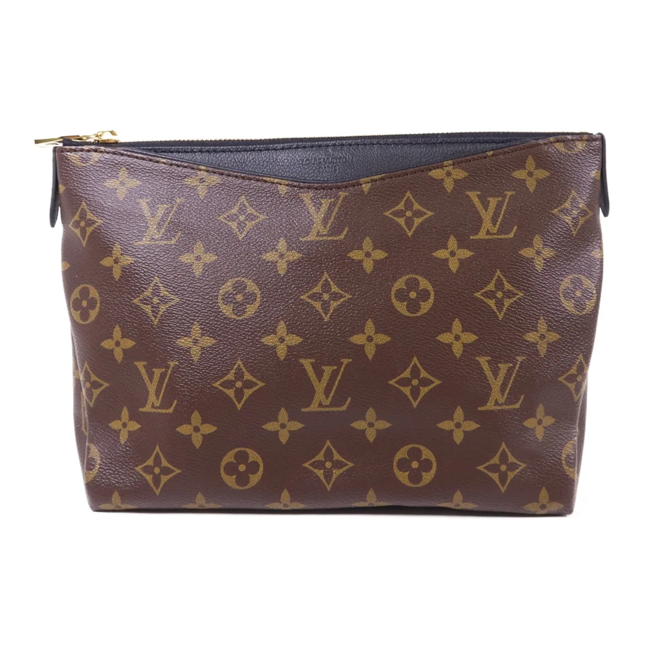 LOUIS VUITTON Pallas M64124 手拿包 塗層帆布 棕色