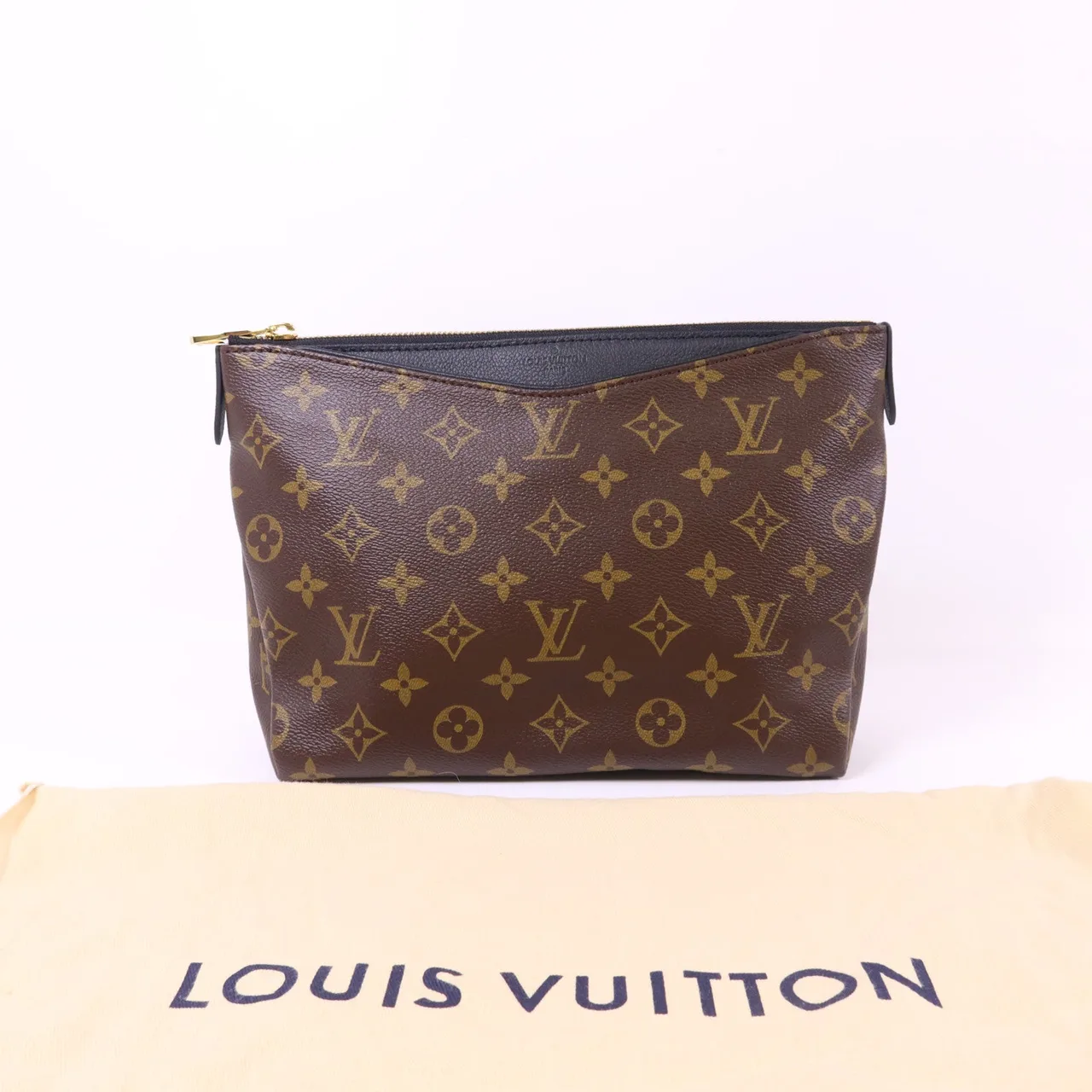 LOUIS VUITTON Pallas M64124 手拿包 塗層帆布 棕色 塗層帆布 中古品A - 縮圖 14