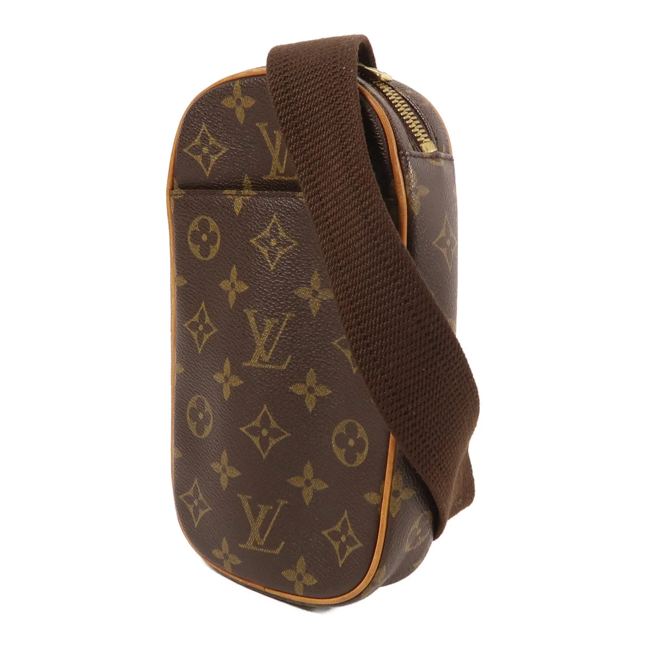 LOUIS VUITTON Pochette Gange M51870 腰包 塗層帆布 棕色 塗層帆布 中古品A - 縮圖 3