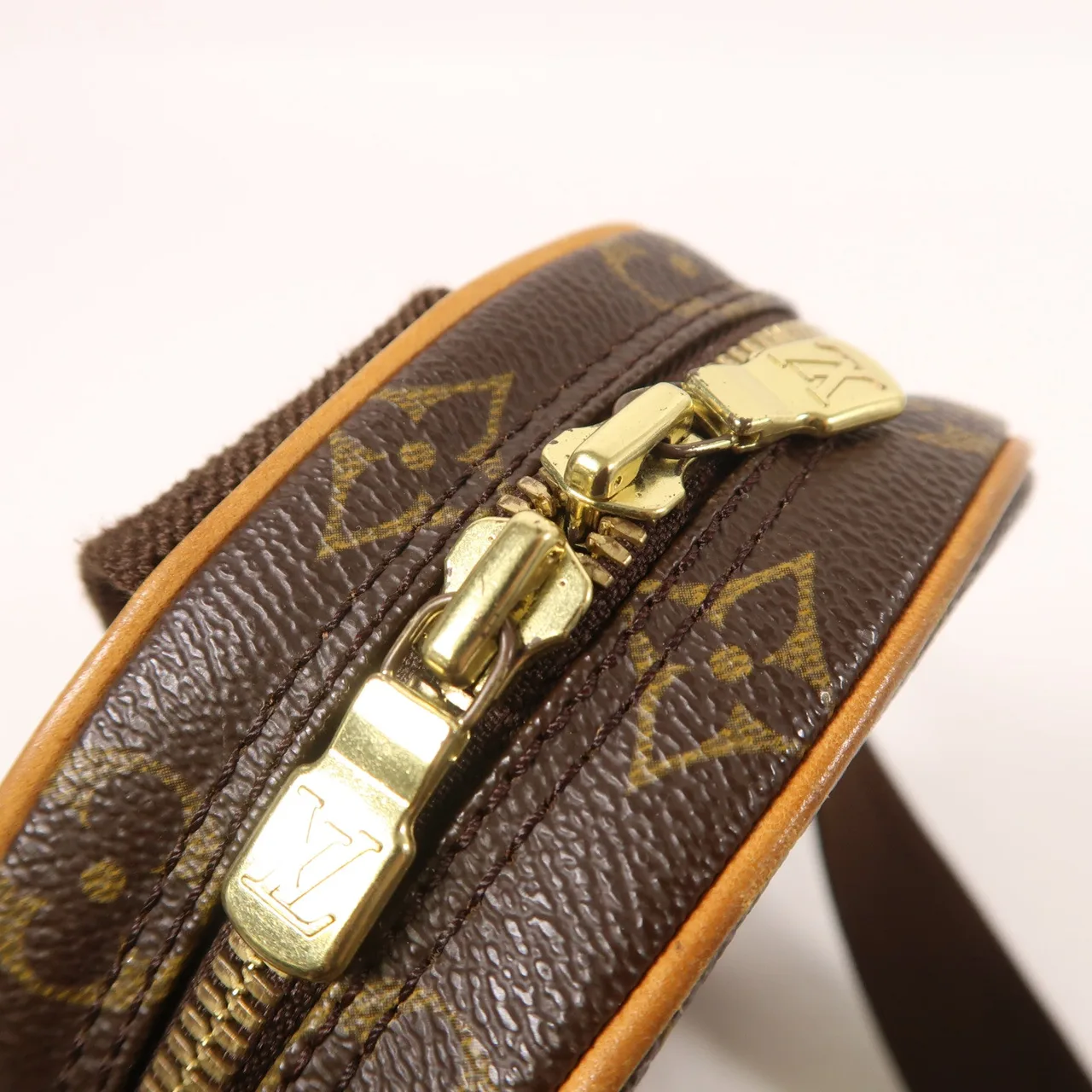 LOUIS VUITTON Pochette Gange M51870 腰包 塗層帆布 棕色 塗層帆布 中古品A - 縮圖 14