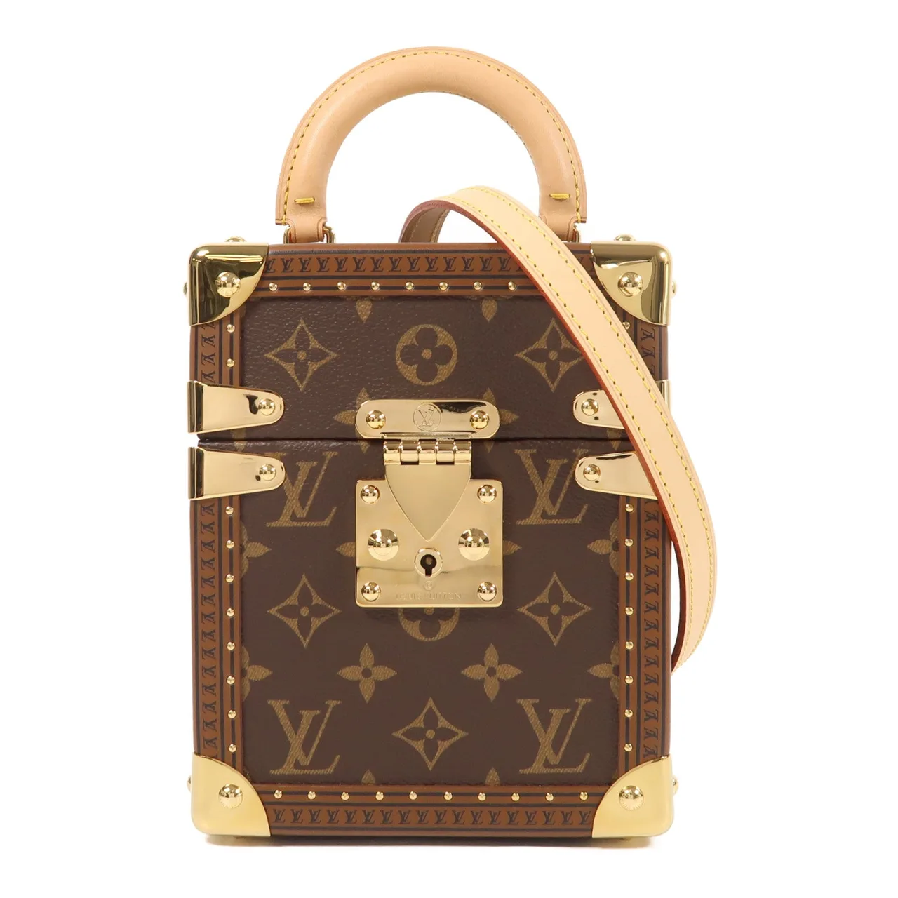 LOUIS VUITTON Camera Box M10079 兩用包 塗層帆布 棕色