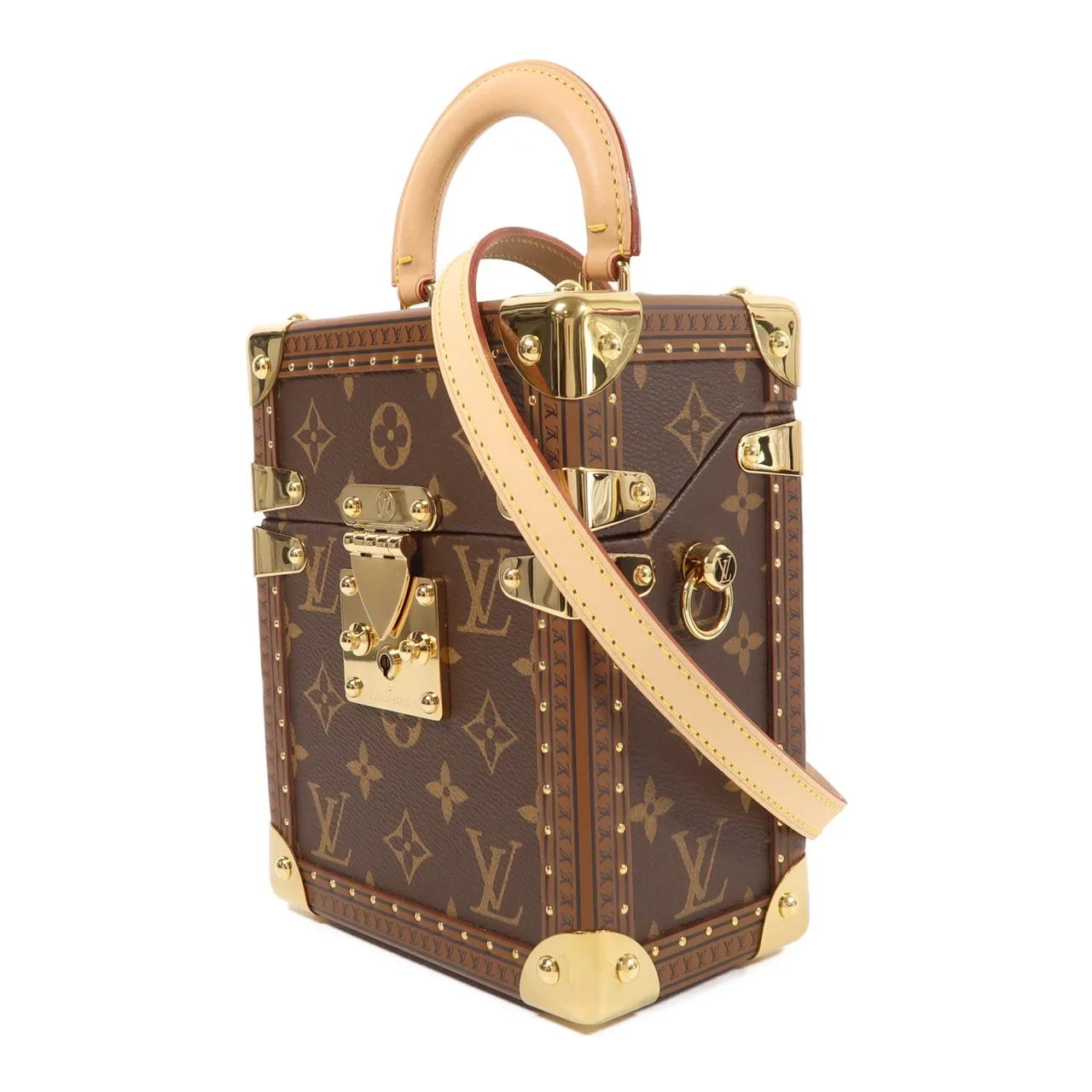 LOUIS VUITTON Camera Box M10079 兩用包 塗層帆布 棕色 塗層帆布 中古品A - 縮圖 3