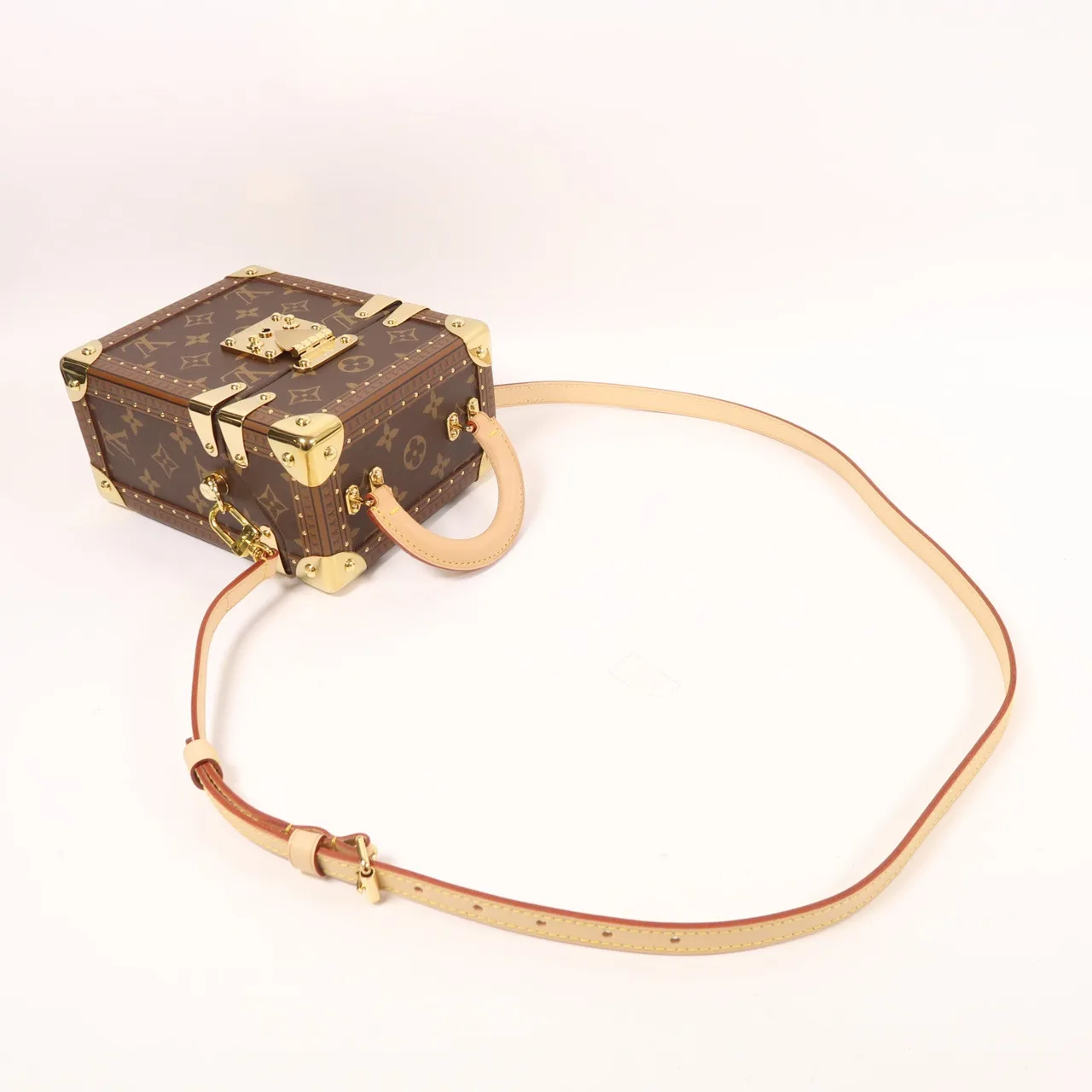 LOUIS VUITTON Camera Box M10079 兩用包 塗層帆布 棕色 塗層帆布 中古品A - 縮圖 7