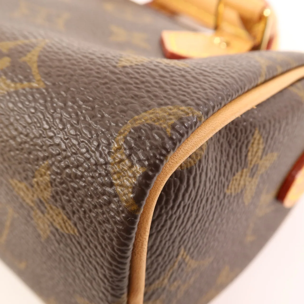 LOUIS VUITTON NanoSpeedy M81085 2-Way Bag Coated Canvas 棕色 Coated Canvas Rank A - Thumbnail 9