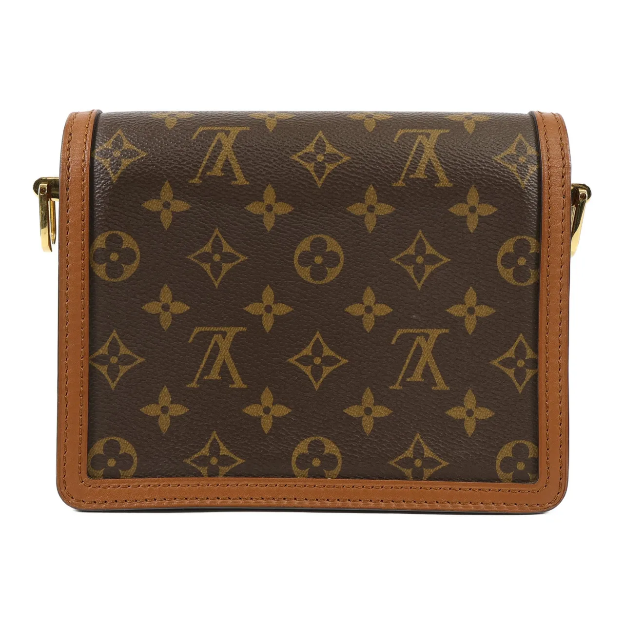 LOUIS VUITTON Mini Dauphine M44580 Shoulder Bag Coated Canvas 棕色 Coated Canvas Rank A - Thumbnail 2