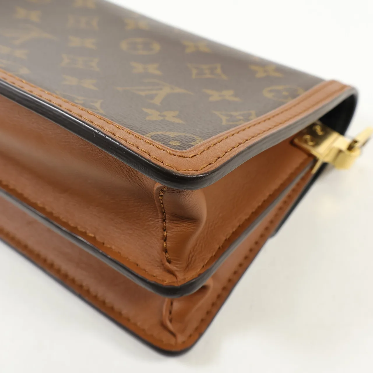 LOUIS VUITTON Mini Dauphine M44580 Shoulder Bag Coated Canvas 棕色 Coated Canvas Rank A - Thumbnail 8