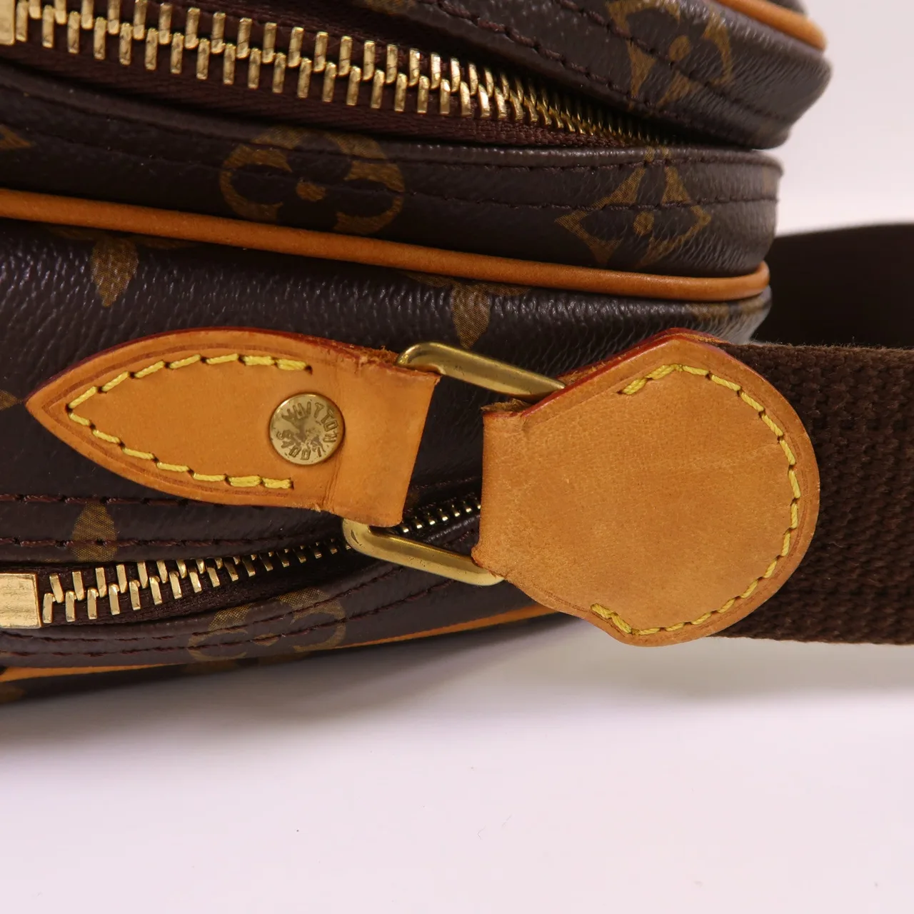 LOUIS VUITTON Reporter M45254 Shoulder Bag Coated Canvas 棕色 Coated Canvas Rank B - Thumbnail 17