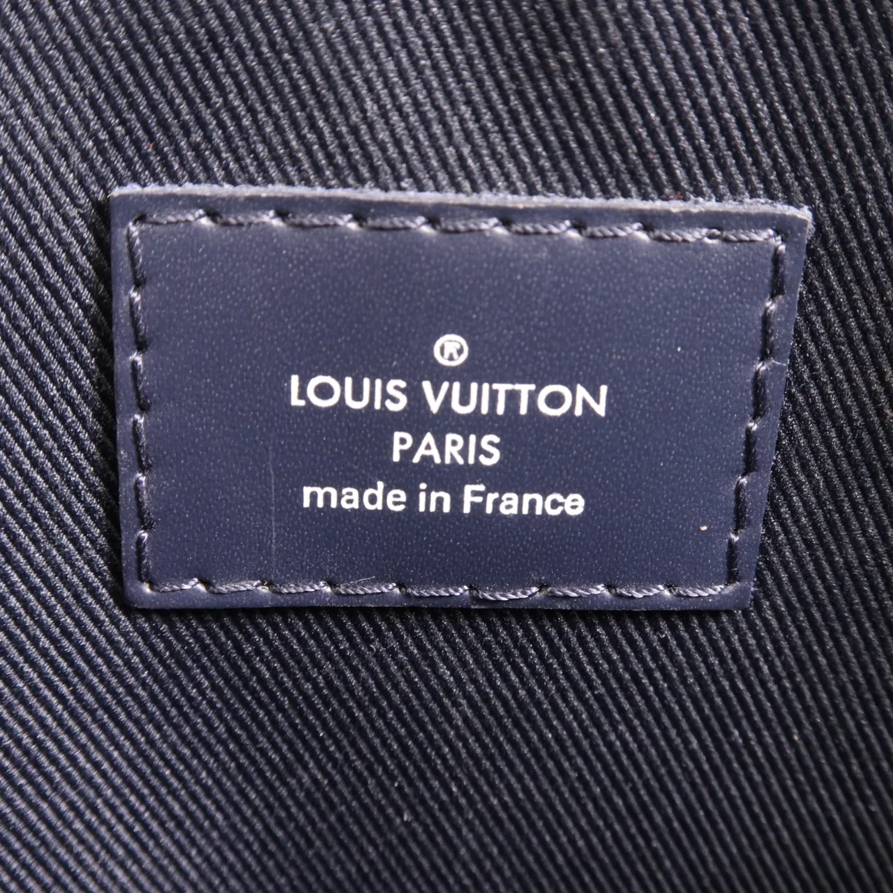 LOUIS VUITTON Pochette Voyage N60049 Clutch Coated Canvas 白色 / 海軍藍 Coated Canvas Rank B - Thumbnail 6