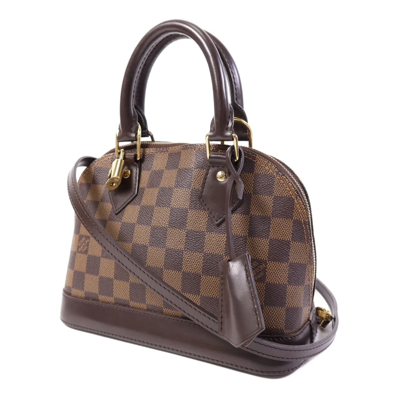 LOUIS VUITTON Alma N41221 2-Way Bag Coated Canvas 棕色 Coated Canvas Rank B - Thumbnail 3