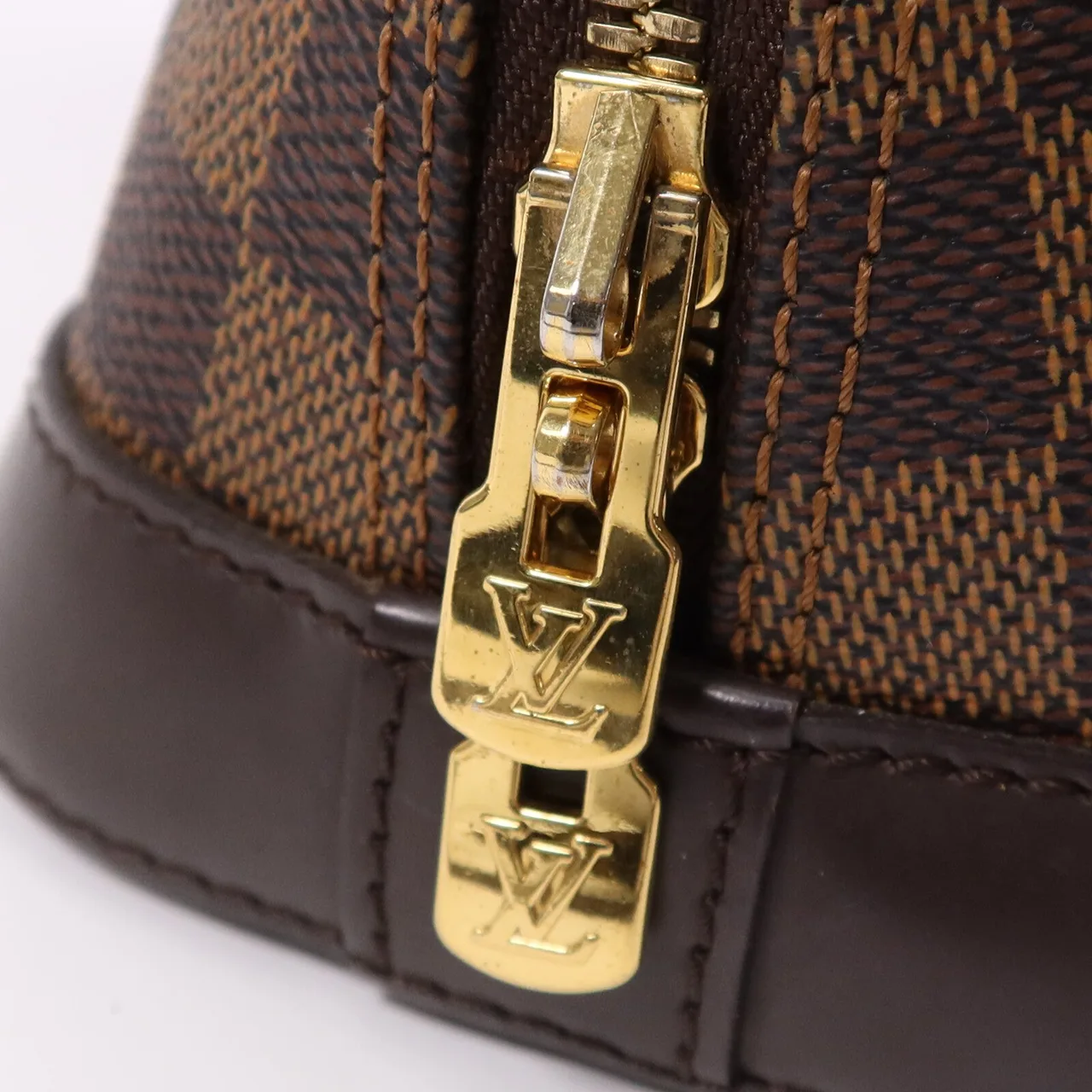 LOUIS VUITTON Alma N41221 2-Way Bag Coated Canvas 棕色 Coated Canvas Rank B - Thumbnail 11