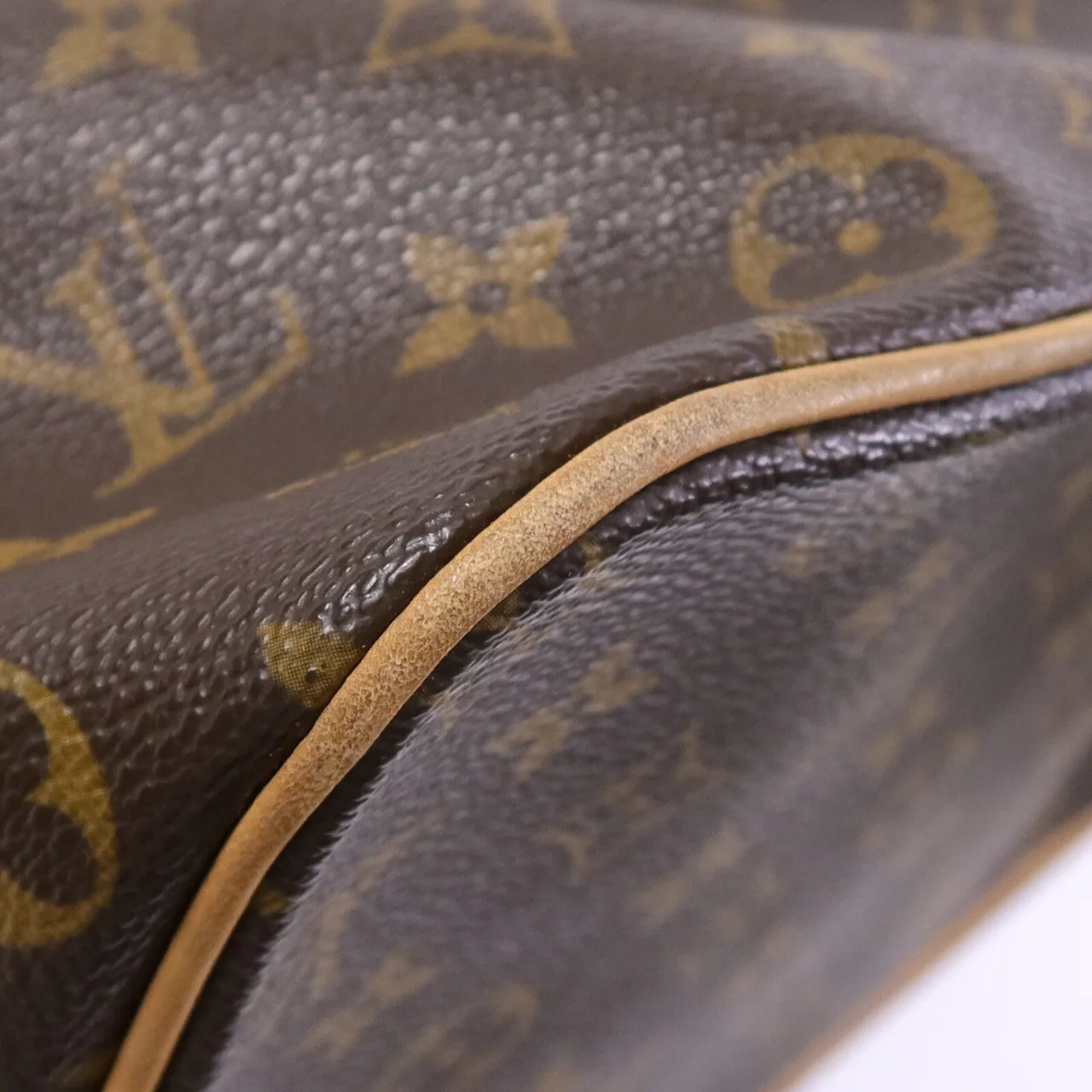 LOUIS VUITTON Palermo M40146 2-Way Bag Coated Canvas 棕色 Coated Canvas Rank B - Thumbnail 8