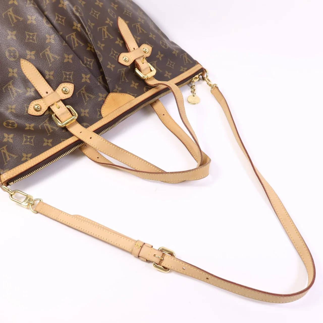 LOUIS VUITTON Palermo M40146 2-Way Bag Coated Canvas 棕色 Coated Canvas Rank B - Thumbnail 9