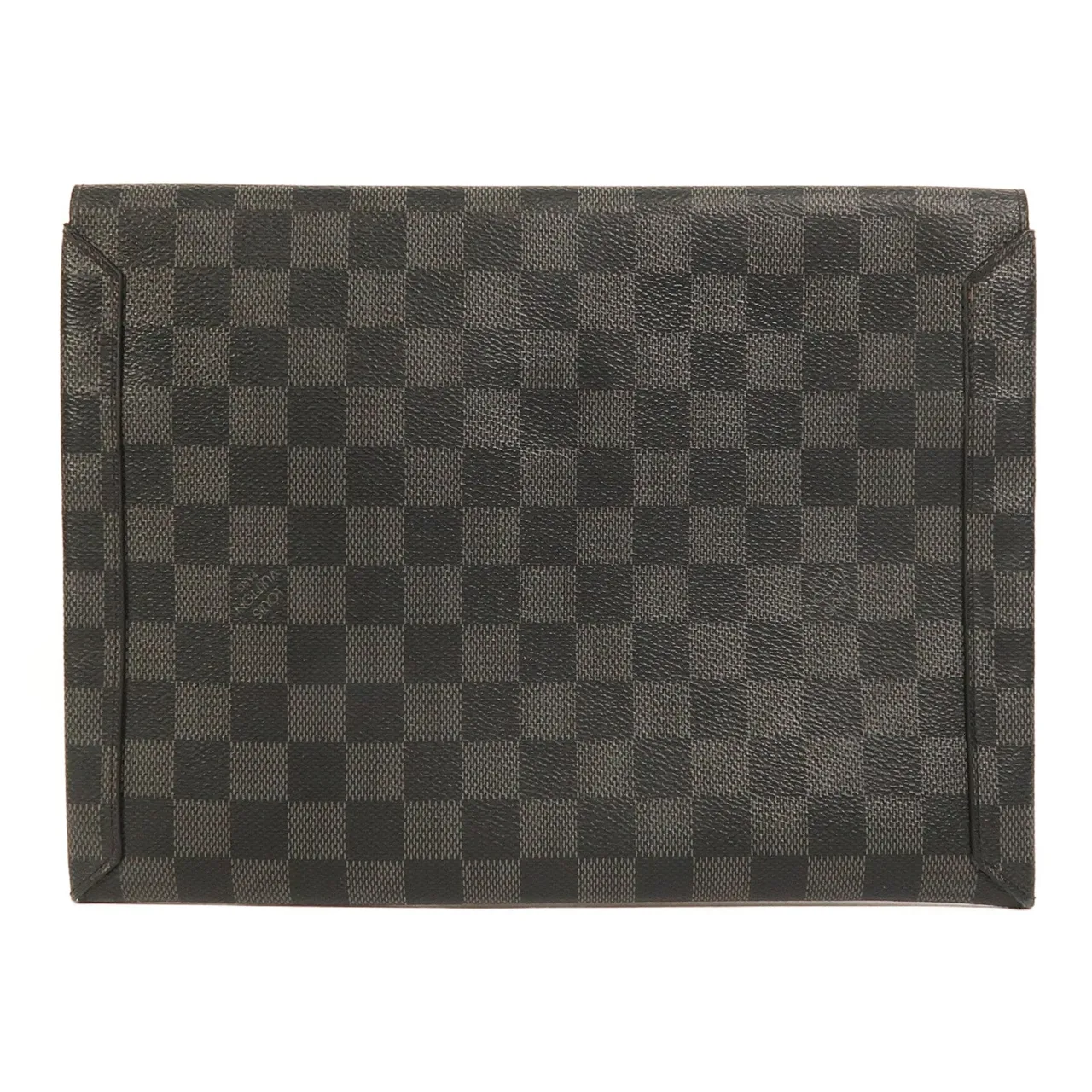 LOUIS VUITTON N60255 Clutch Coated Canvas 黑色 / Black Coated Canvas Rank B - Thumbnail 2