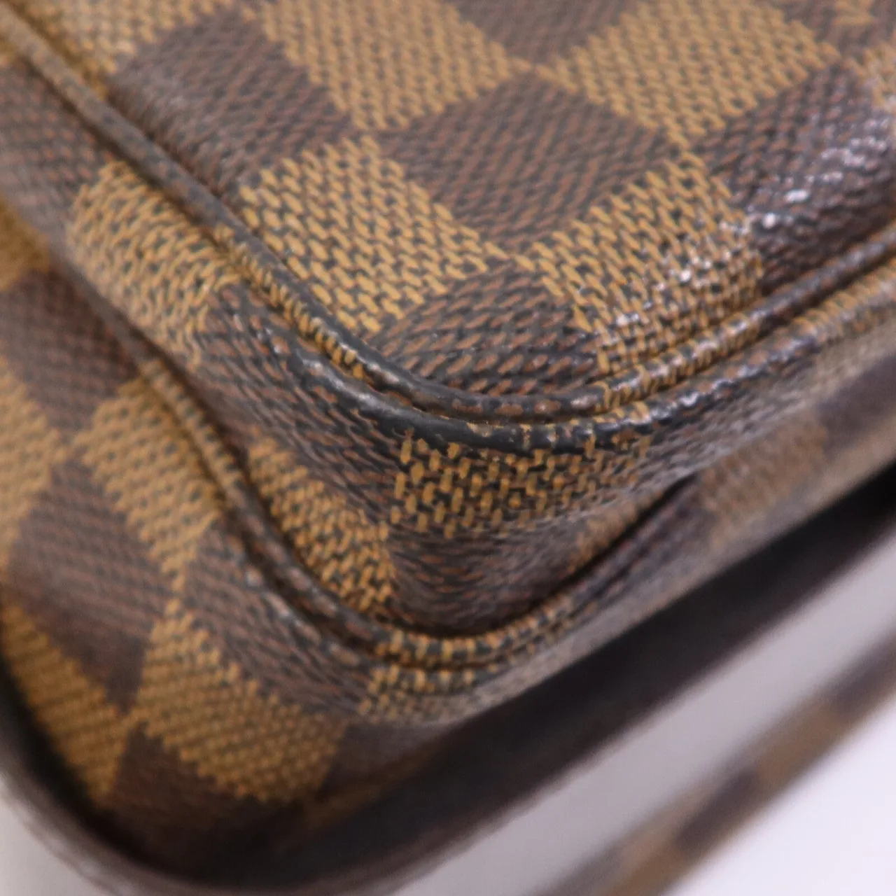 LOUIS VUITTON Naviglio N45255 Shoulder Bag Coated Canvas 棕色 Coated Canvas Rank B - Thumbnail 6
