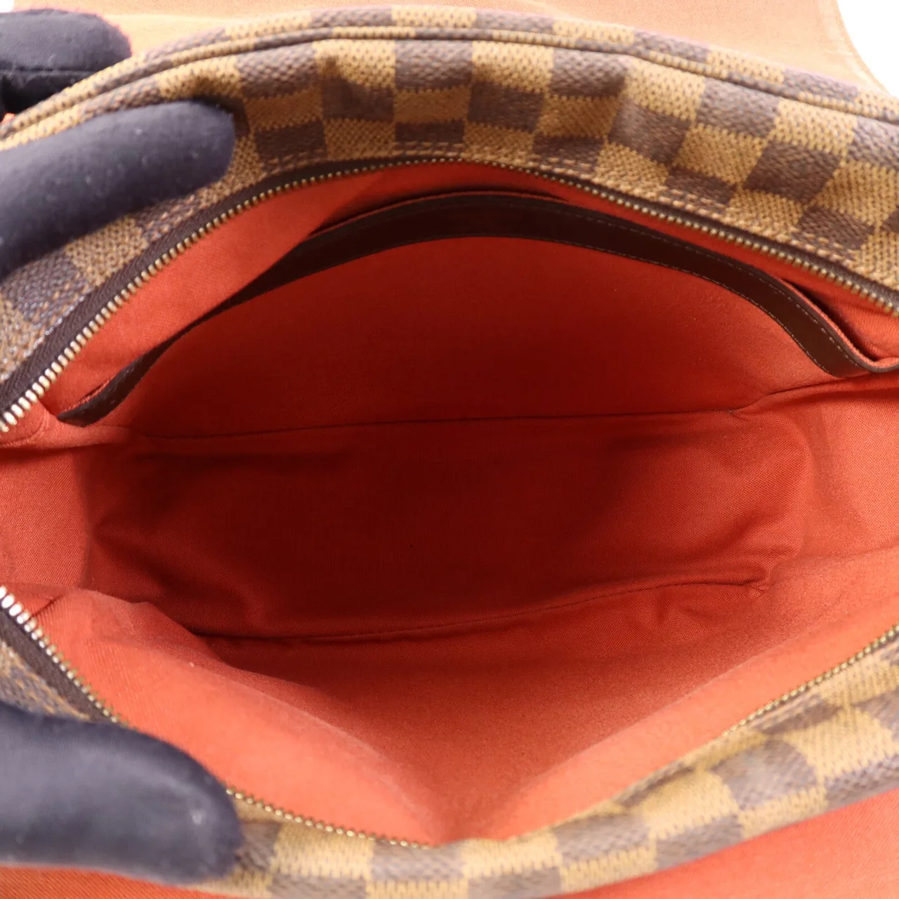 LOUIS VUITTON Naviglio N45255 Shoulder Bag Coated Canvas 棕色 Coated Canvas Rank B - Thumbnail 12