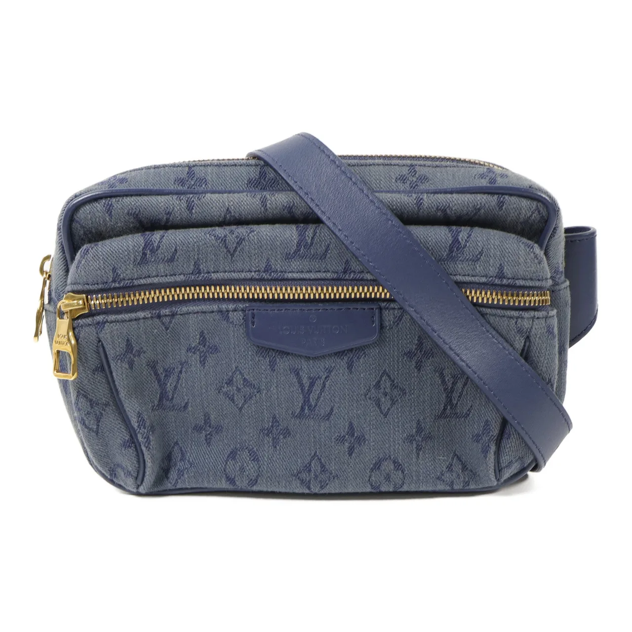 LOUIS VUITTON Bumbag M44741 Shoulder Bag denim 藍色