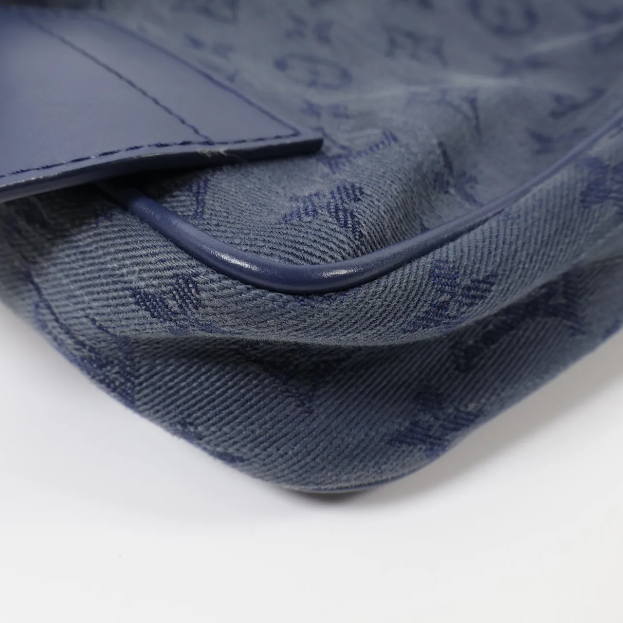 LOUIS VUITTON Bumbag M44741 Shoulder Bag denim 藍色 denim Rank A - Thumbnail 8
